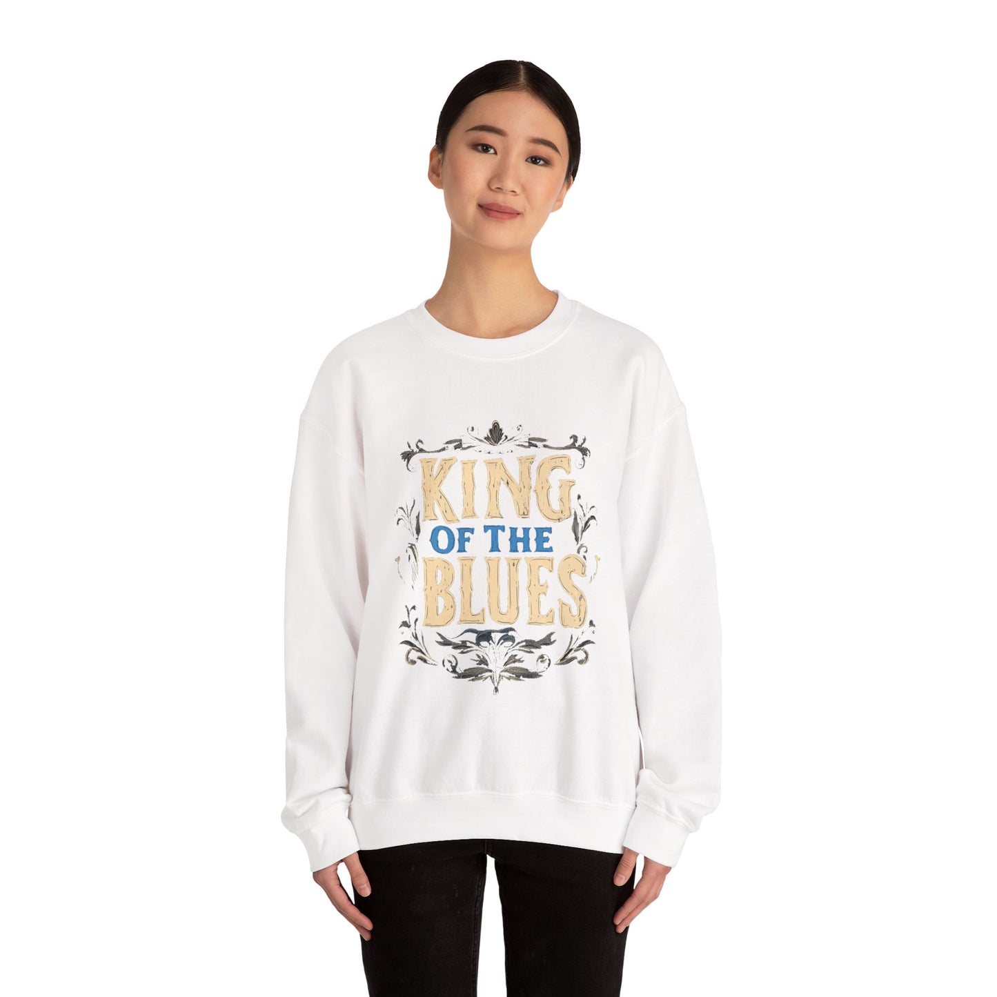 King of the Blues Sweatshirt, Music Nostalgia Crewneck, Rhythm and Blues Jumper, Unisex Band Merch, Blues Music Apparel