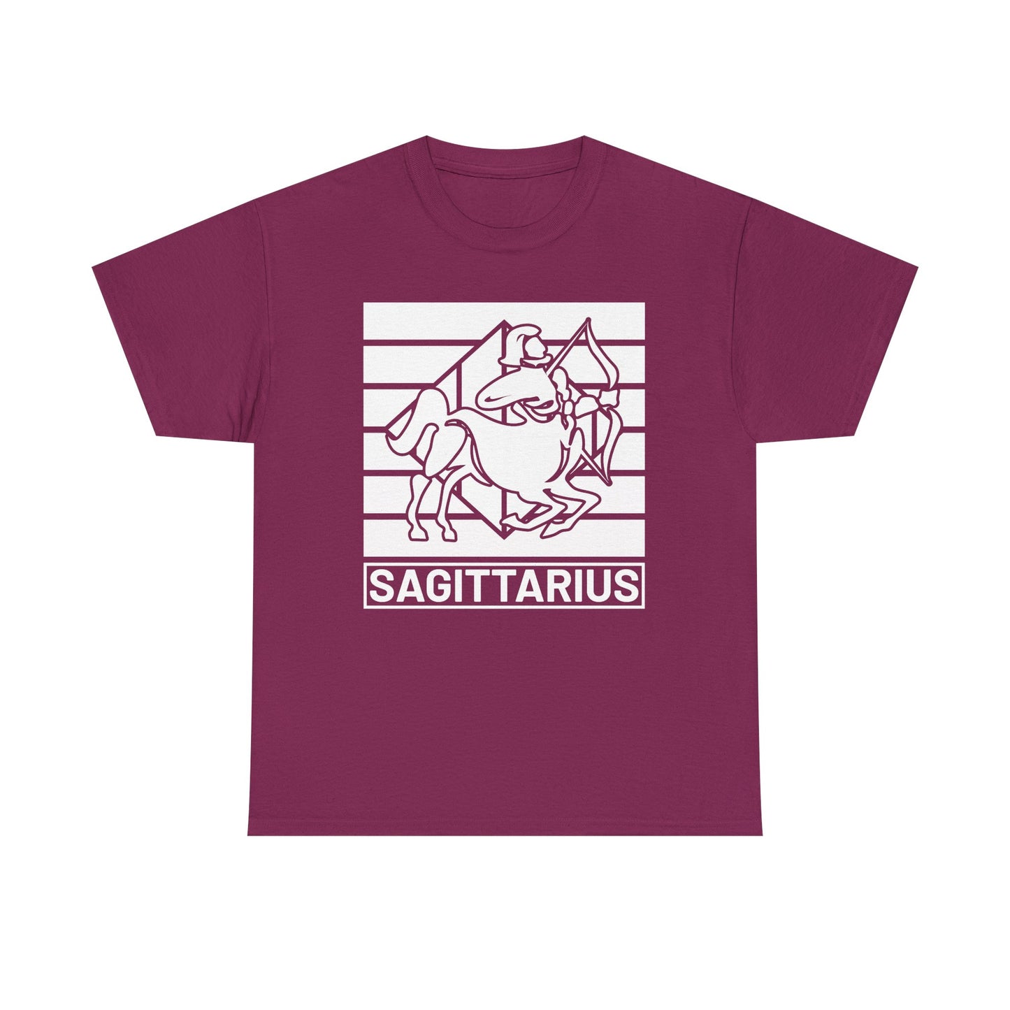 Sagittarius Unisex Heavy Cotton Tee, Zodiac Sign Shirt, Astrology Lover Gift, Vintage Tee, Horoscope Apparel, Retro Fashion