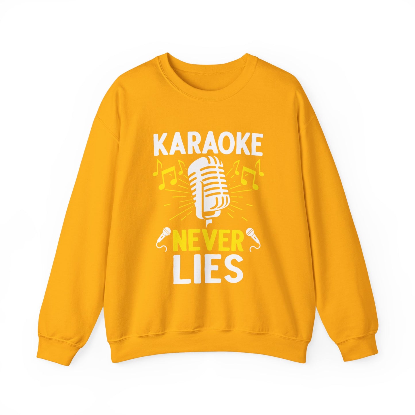 Karaoke Vibe Sweatshirt, Sing-Along Nostalgia Jumper, Music Party Pullover, Karaoke Never Lies Crewneck, Funny Singing Gift