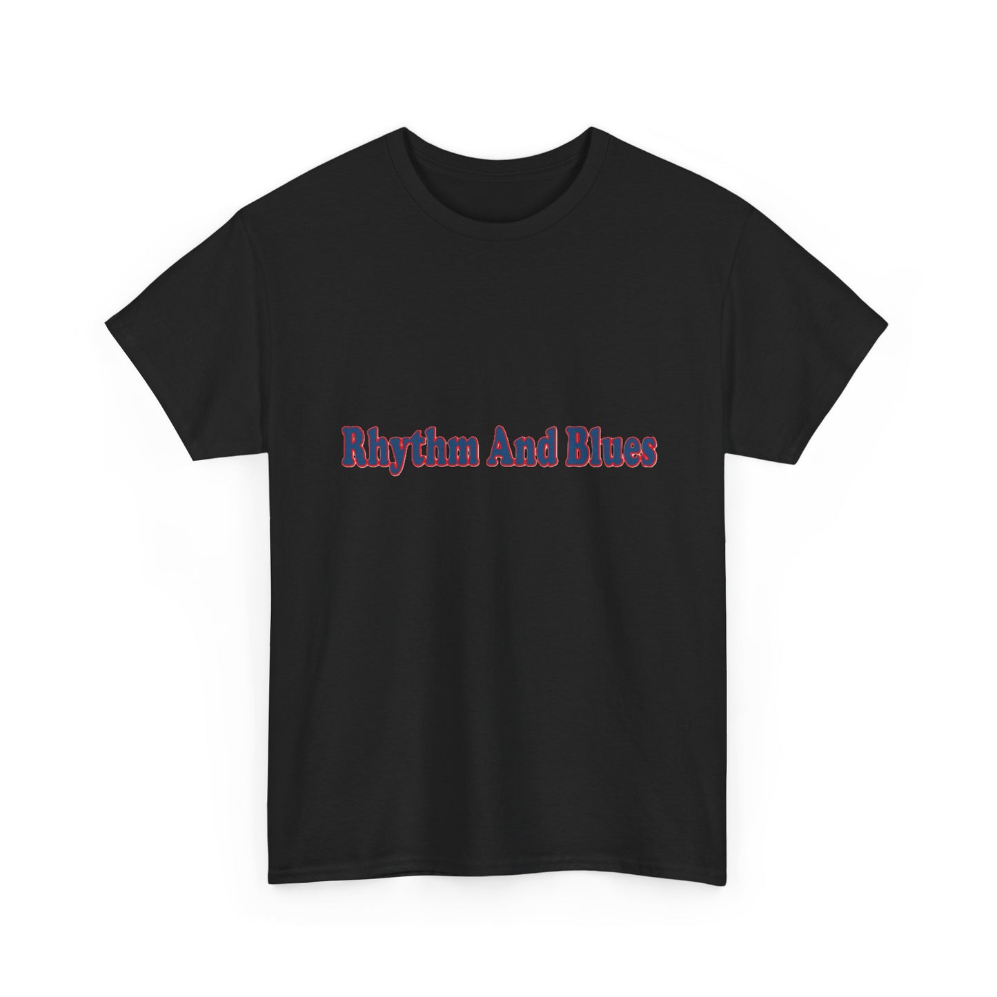 Music Nostalgia Rhythm And Blues Unisex Cotton Shirt, Colorful Boho and Hippie Style Top, Artistic Typographic Design Shirt