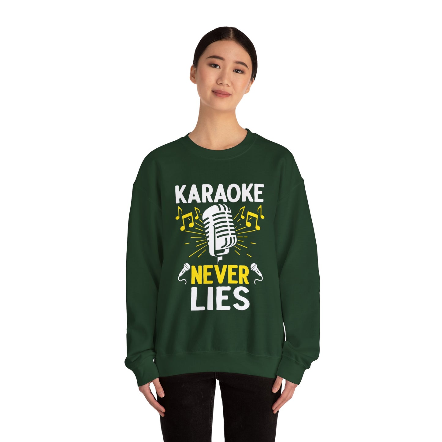 Karaoke Vibe Sweatshirt, Sing-Along Nostalgia Jumper, Music Party Pullover, Karaoke Never Lies Crewneck, Funny Singing Gift