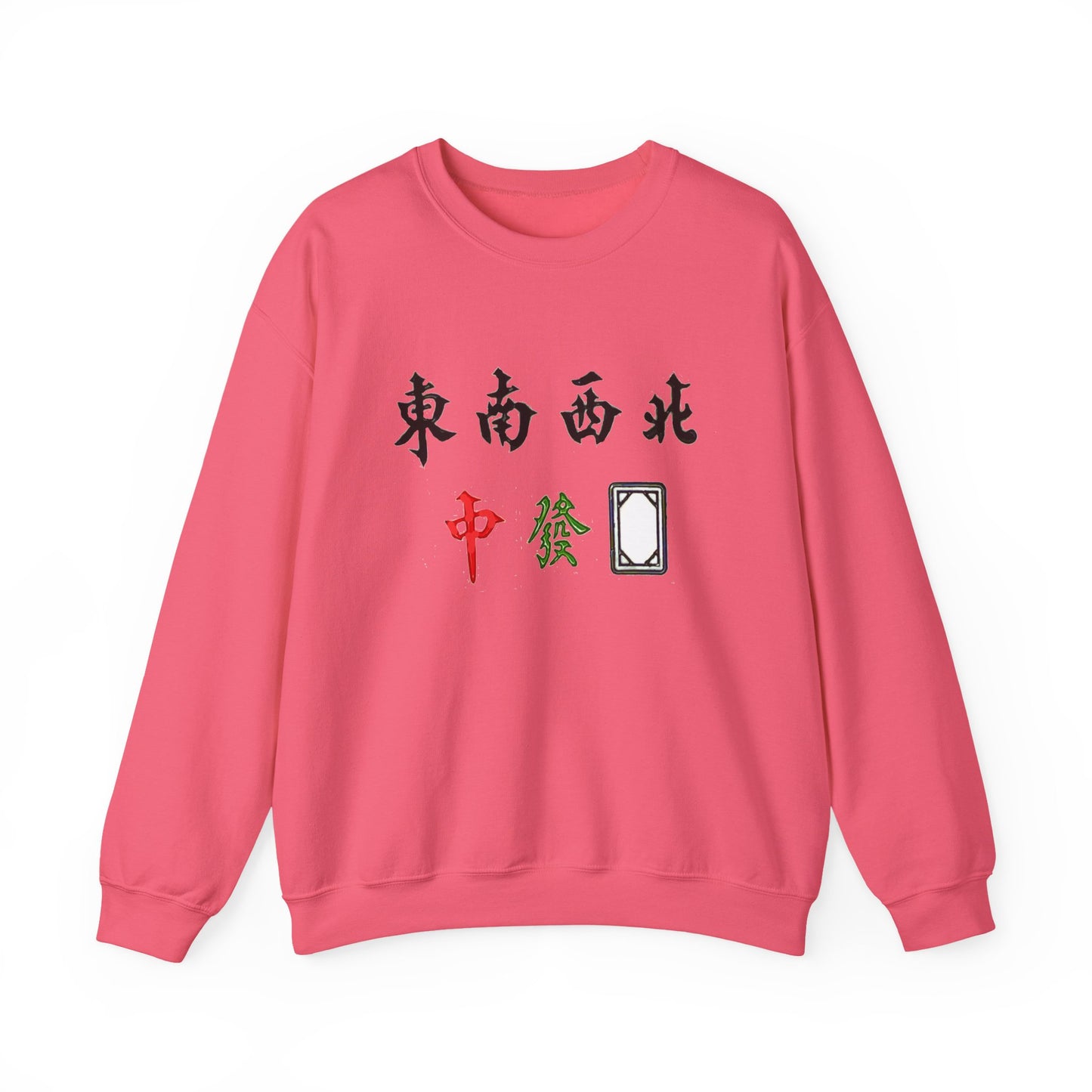 Mahjong Inspired Sweatshirt, Asian Tile Game Apparel, 4 Winds & 3 Dragons Design, 4 Seasons Flowers Shirt, Gift for Gamers, Unisex Jumper,