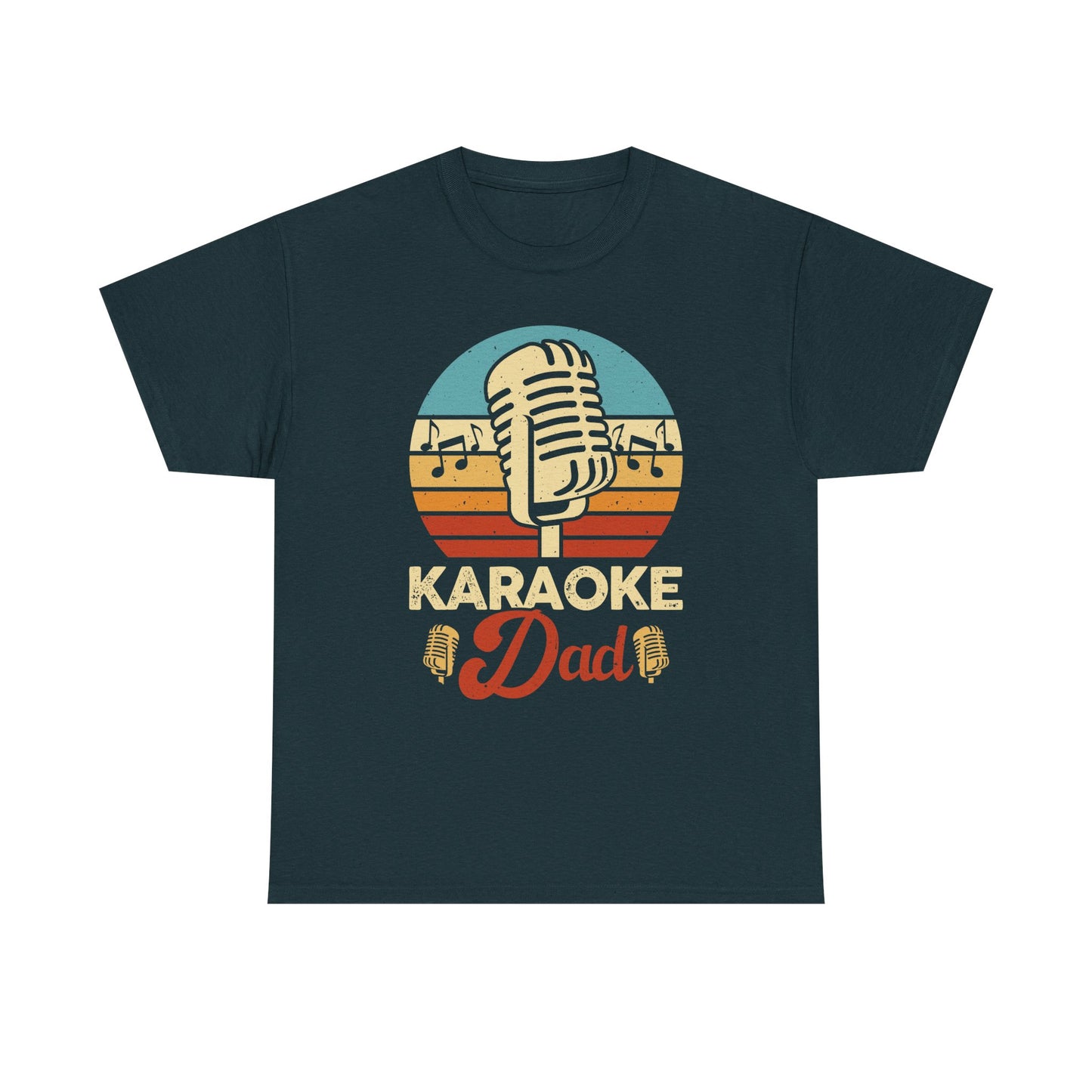 Karaoke Vibe, Karaoke Dad Tee, Unisex Heavy Cotton Shirt for Music Lovers, Father's Day Gift, Family Gatherings, Music Lovers, Casual Wear