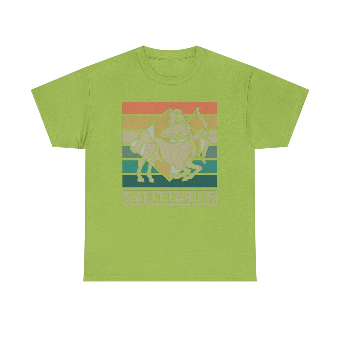 Horoscope Sagittarius Graphic Tee, Unisex Heavy Cotton Shirt, Zodiac Apparel, Astrology Gift, Casual Wear, Vintage Style, Retro Design