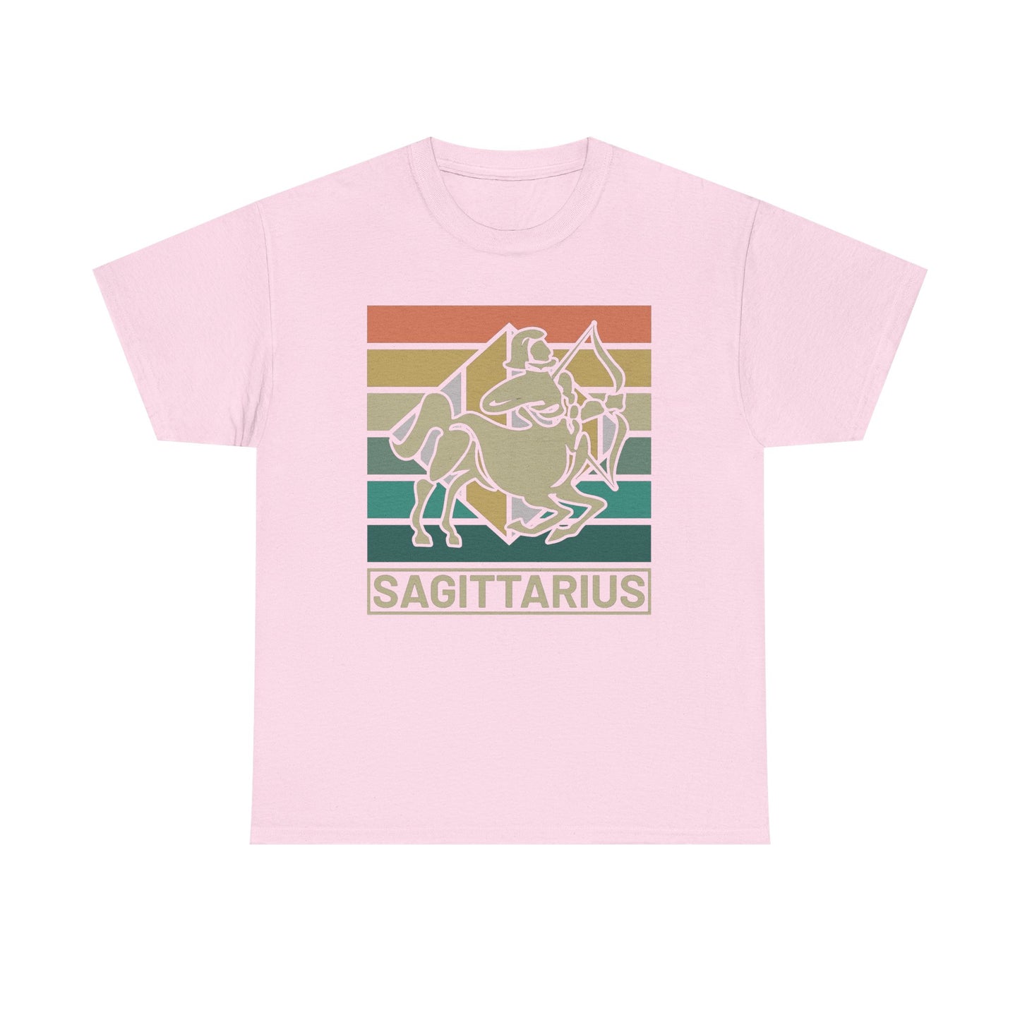Horoscope Sagittarius Graphic Tee, Unisex Heavy Cotton Shirt, Zodiac Apparel, Astrology Gift, Casual Wear, Vintage Style, Retro Design