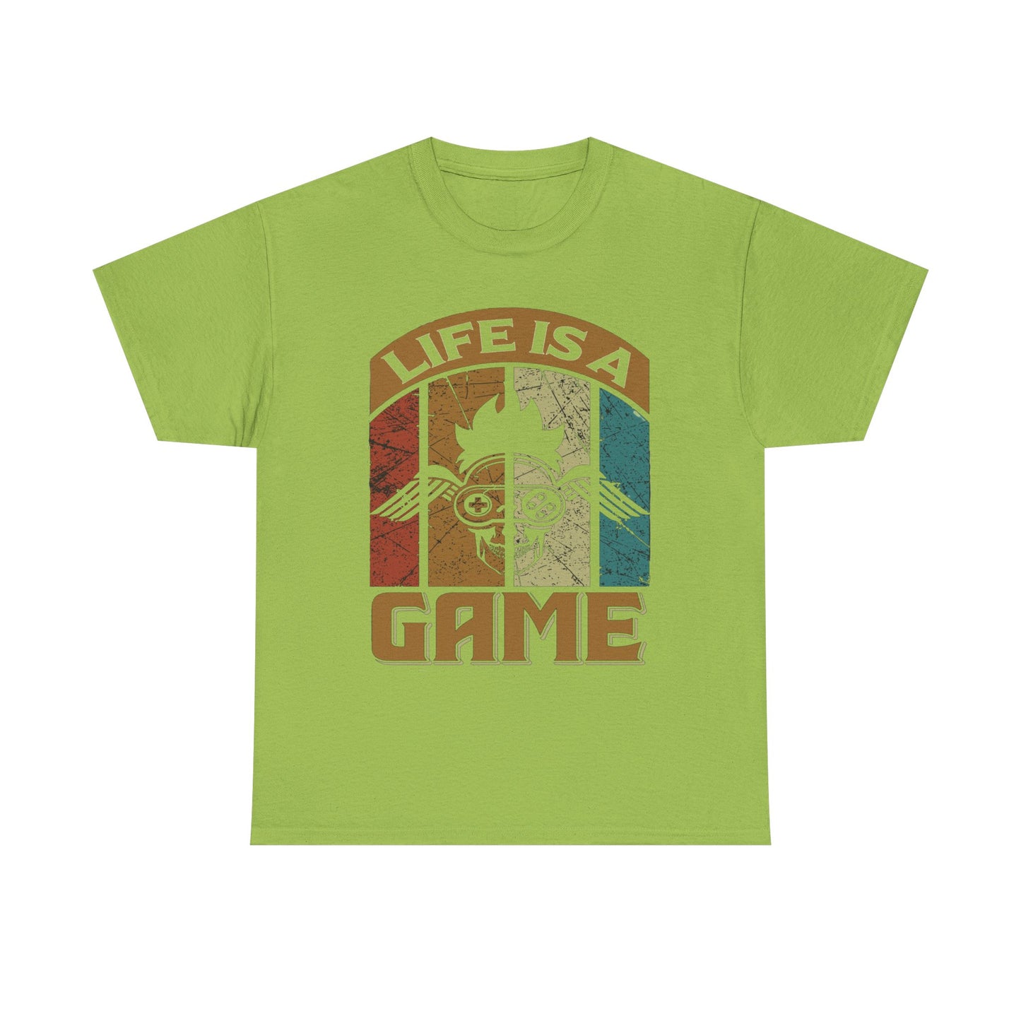 Retro Wisdom Unisex Tee, Life is a Game Graphic T-Shirt, Words of Wisdom Shirt, Vintage Inspirational Tee, Quote Tee Gift, Retro Graphic Tee