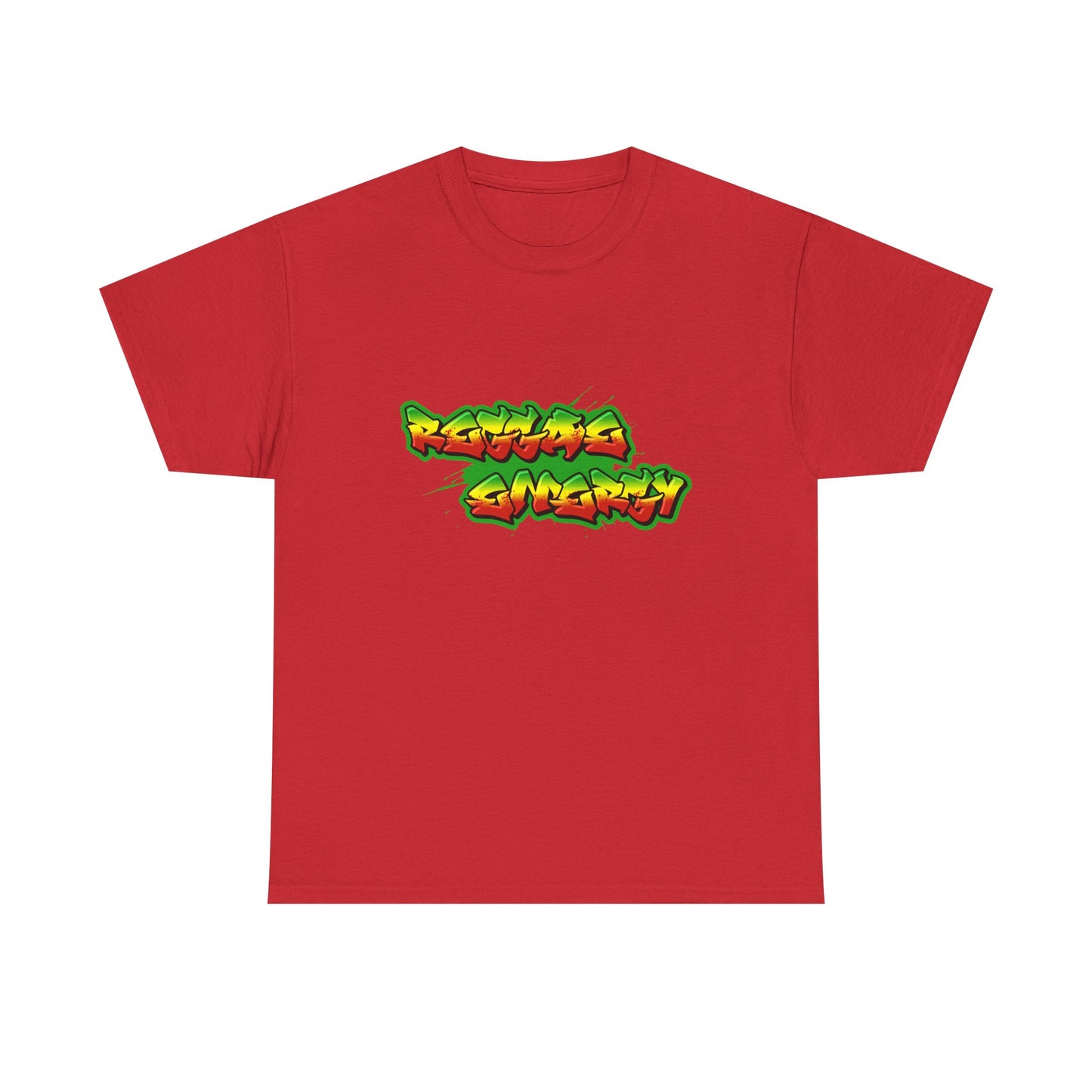 Music Nostalgia Reggae Energy Unisex Cotton Tee, Graffiti Style Design Graphic Tee, Artistic Typography Top