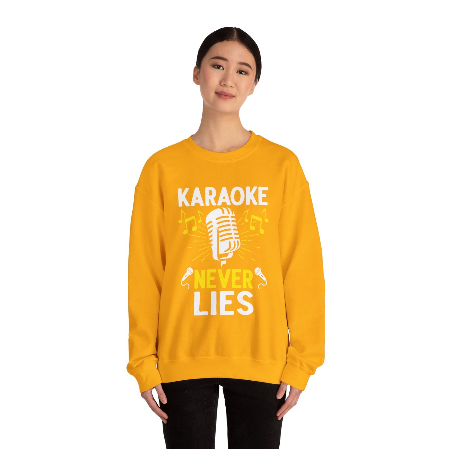 Karaoke Vibe Sweatshirt, Sing-Along Nostalgia Jumper, Music Party Pullover, Karaoke Never Lies Crewneck, Funny Singing Gift