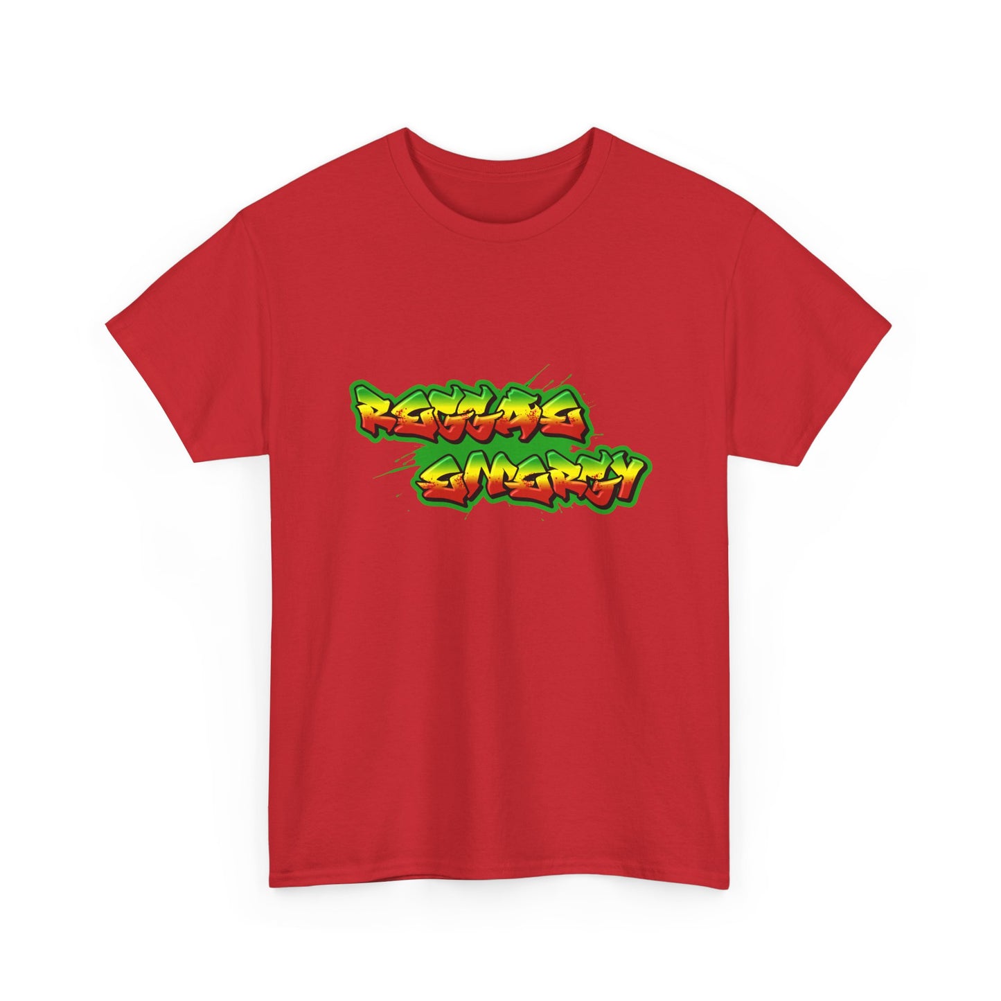 Music Nostalgia Reggae Energy Unisex Cotton Tee, Graffiti Style Design Graphic Tee, Artistic Typography Top