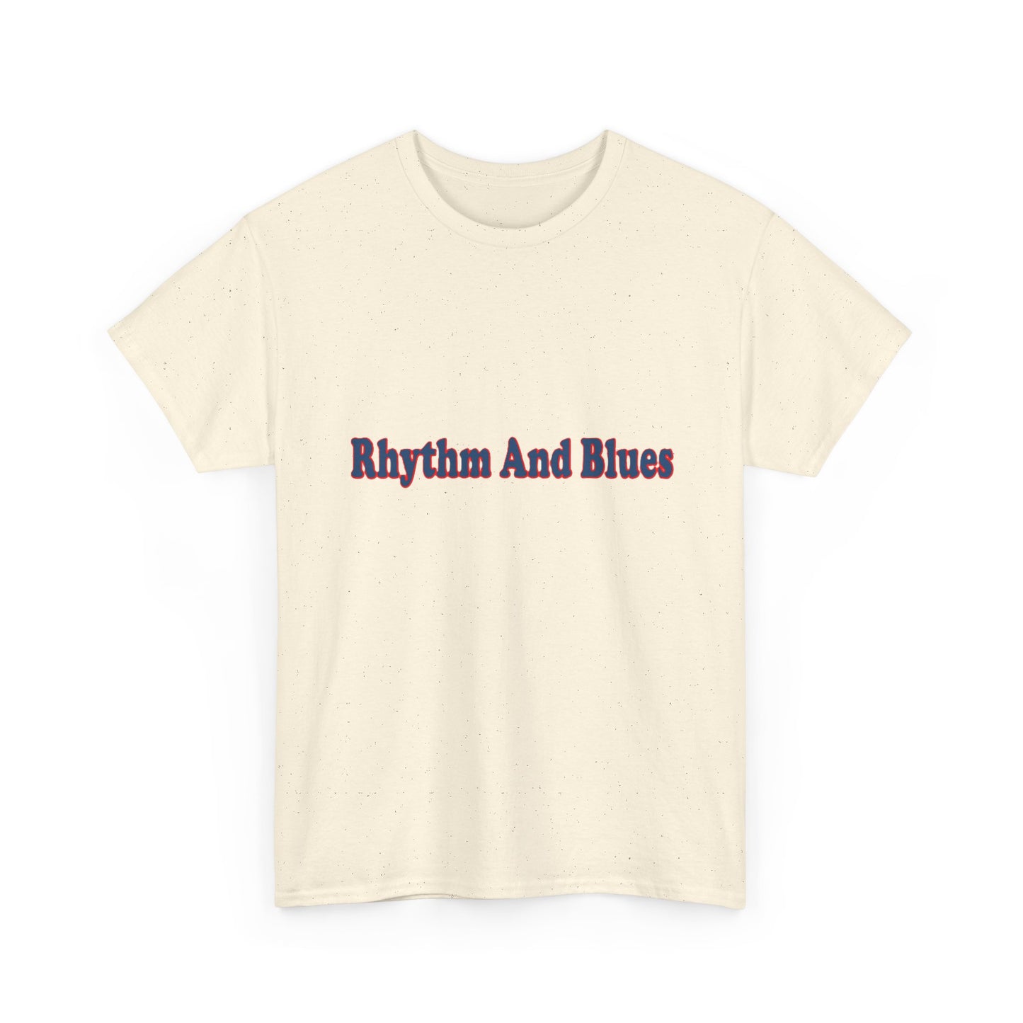Music Nostalgia Rhythm And Blues Unisex Cotton Shirt, Colorful Boho and Hippie Style Top, Artistic Typographic Design Shirt