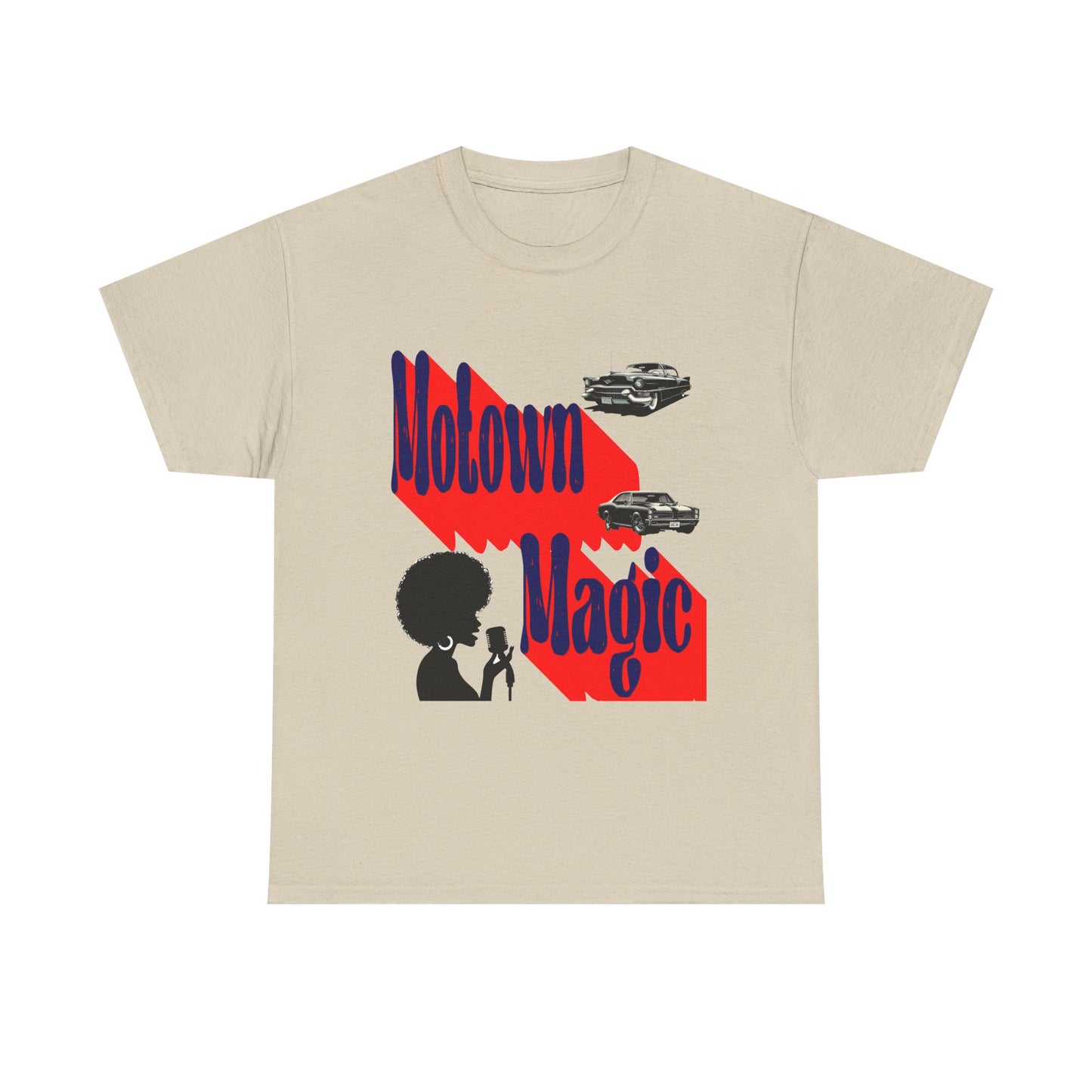 Music Nostalgia Unisex Cotton T-shirt, Motown Magic Vibe Top, Boho Style Spectacular Artistic Graphic Design shirt
