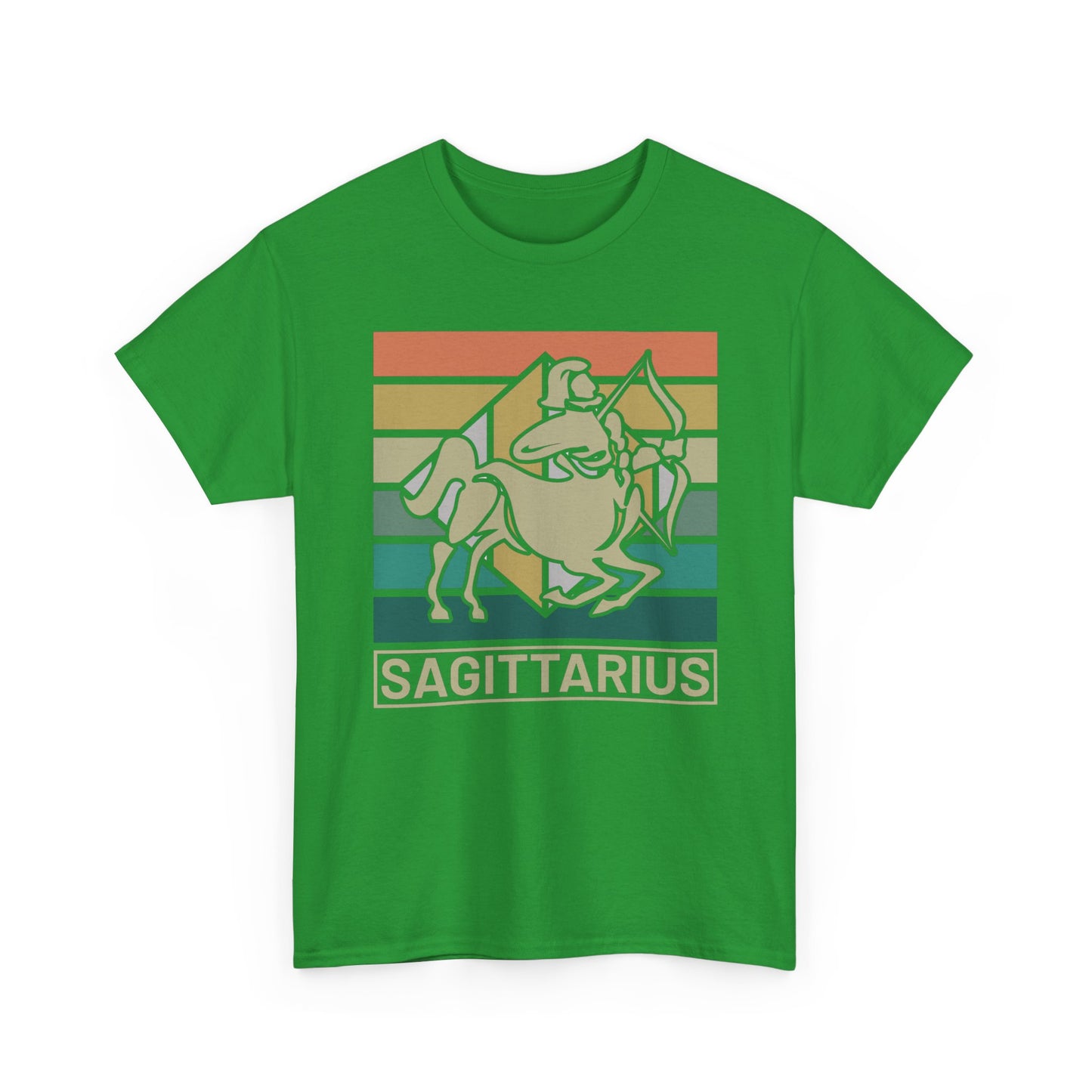 Horoscope Sagittarius Graphic Tee, Unisex Heavy Cotton Shirt, Zodiac Apparel, Astrology Gift, Casual Wear, Vintage Style, Retro Design