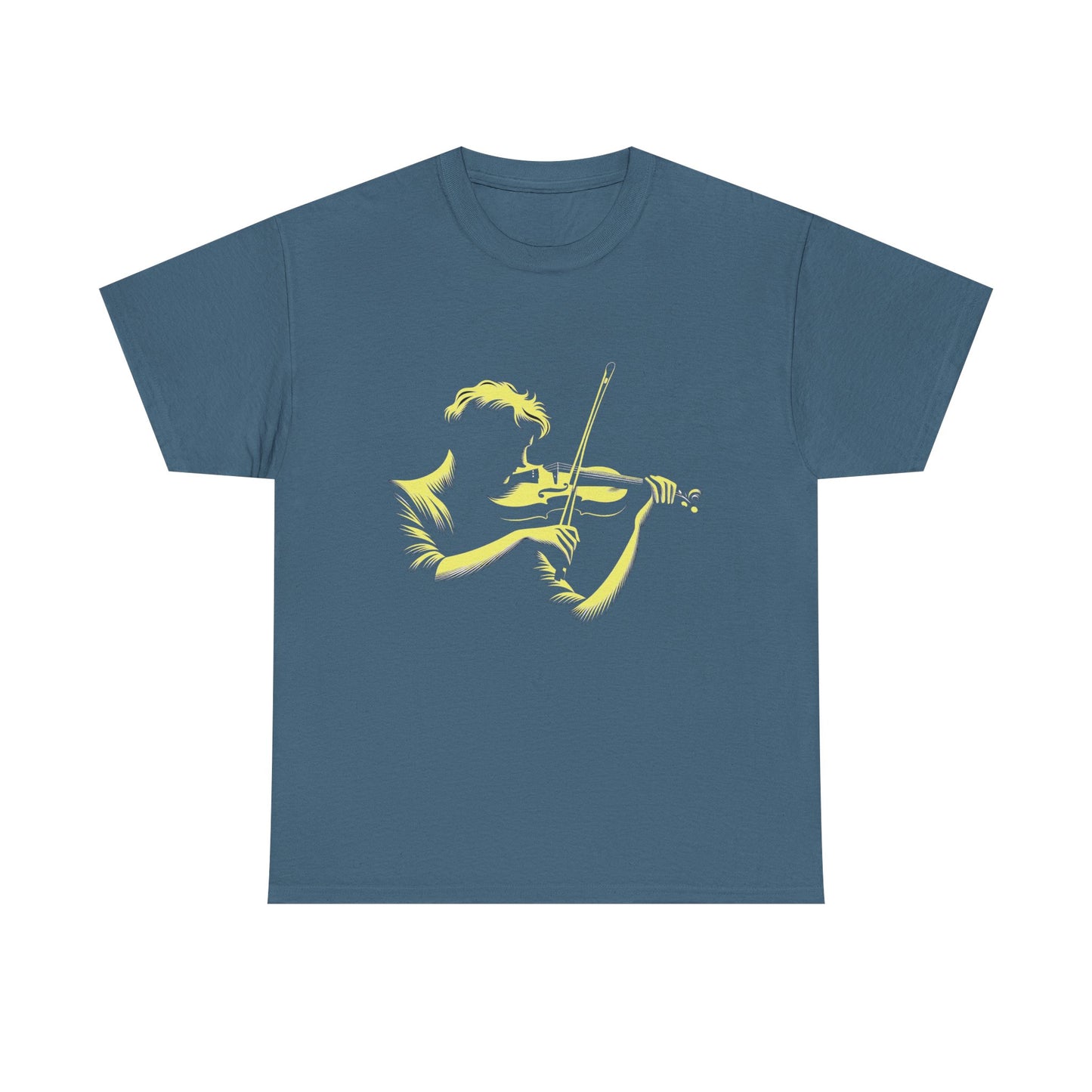 Music Nostalgia Aspiring Violinist Unisex Cotton Tee, Perfect Top As A Christmas Gift For Motivated Young Musicians
