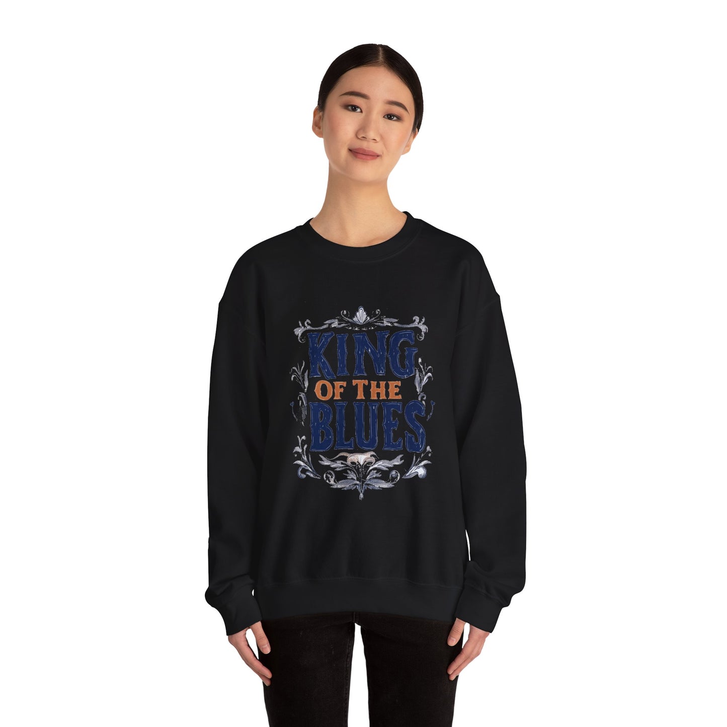 King of the Blues Sweatshirt, Music Nostalgia Crewneck, Rhythm and Blues Jumper, Unisex Band Merch, Blues Music Apparel