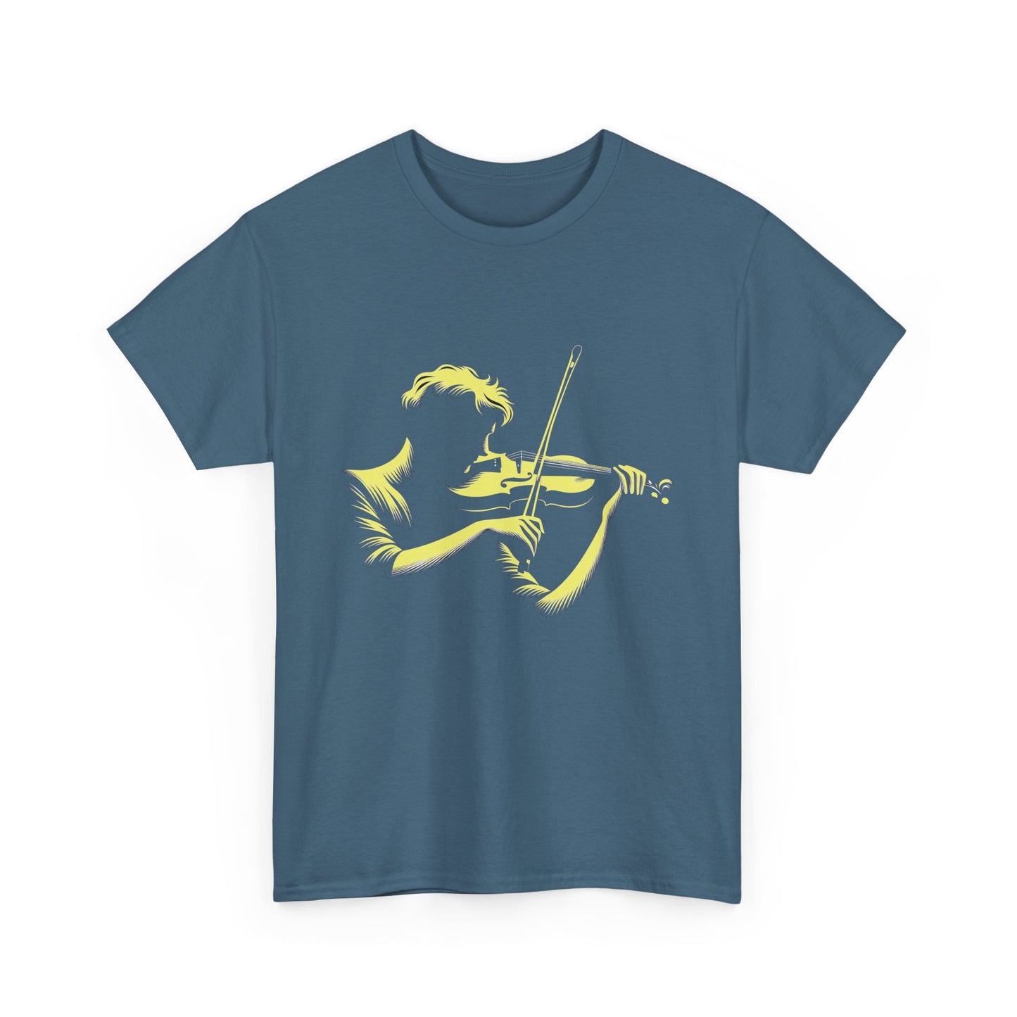 Music Nostalgia Aspiring Violinist Unisex Cotton Tee, Perfect Top As A Christmas Gift For Motivated Young Musicians