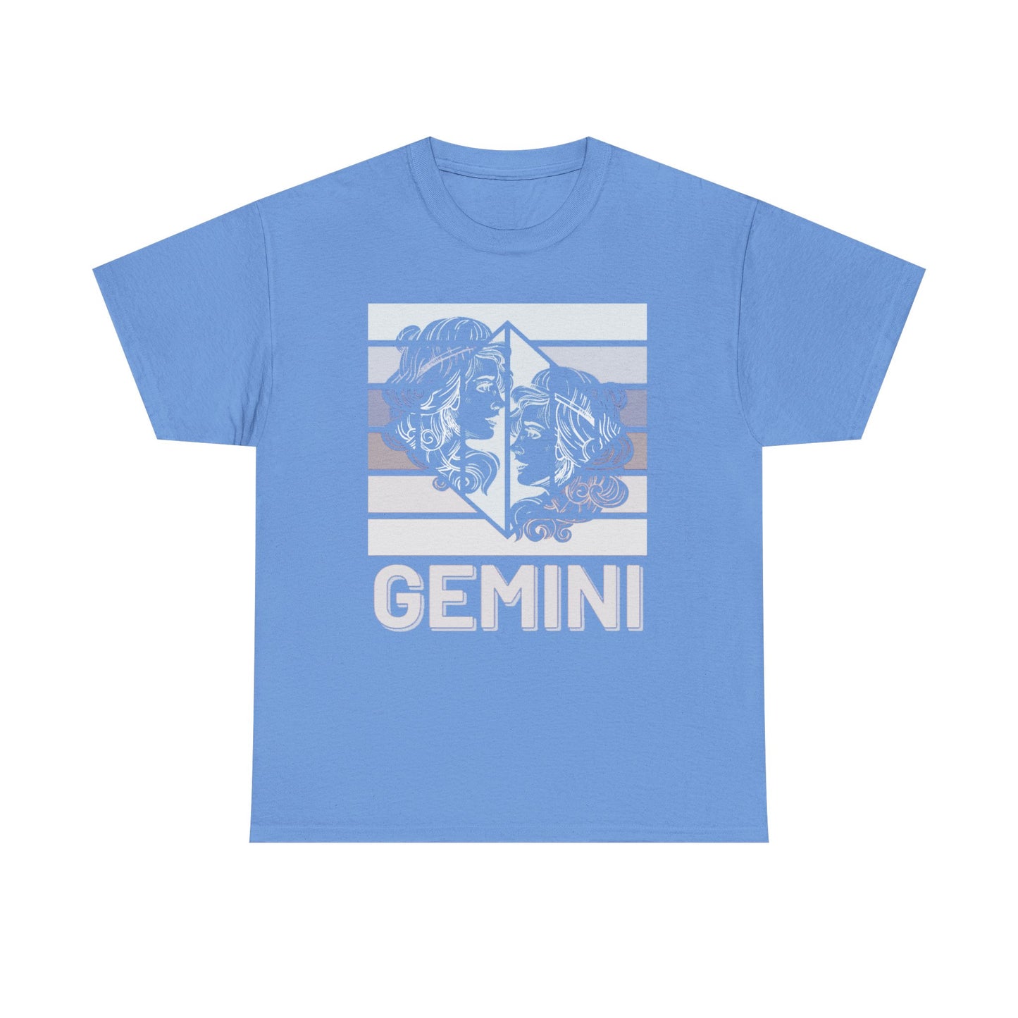 Gemini Zodiac T-Shirt, Astrology Gift, Retro Heavy Cotton Tee, Horoscope Apparel, Birthday Gift, Celestial Fashion, Vintage Style