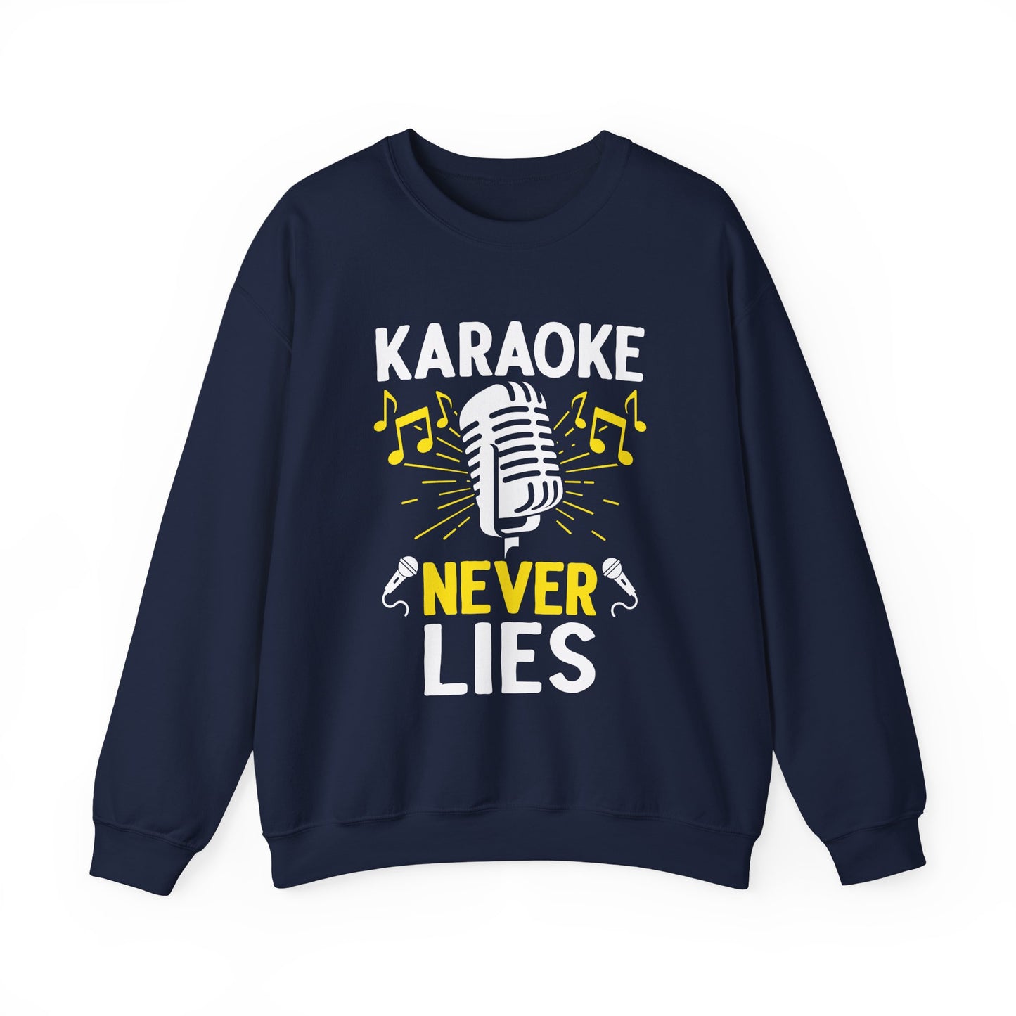 Karaoke Vibe Sweatshirt, Sing-Along Nostalgia Jumper, Music Party Pullover, Karaoke Never Lies Crewneck, Funny Singing Gift