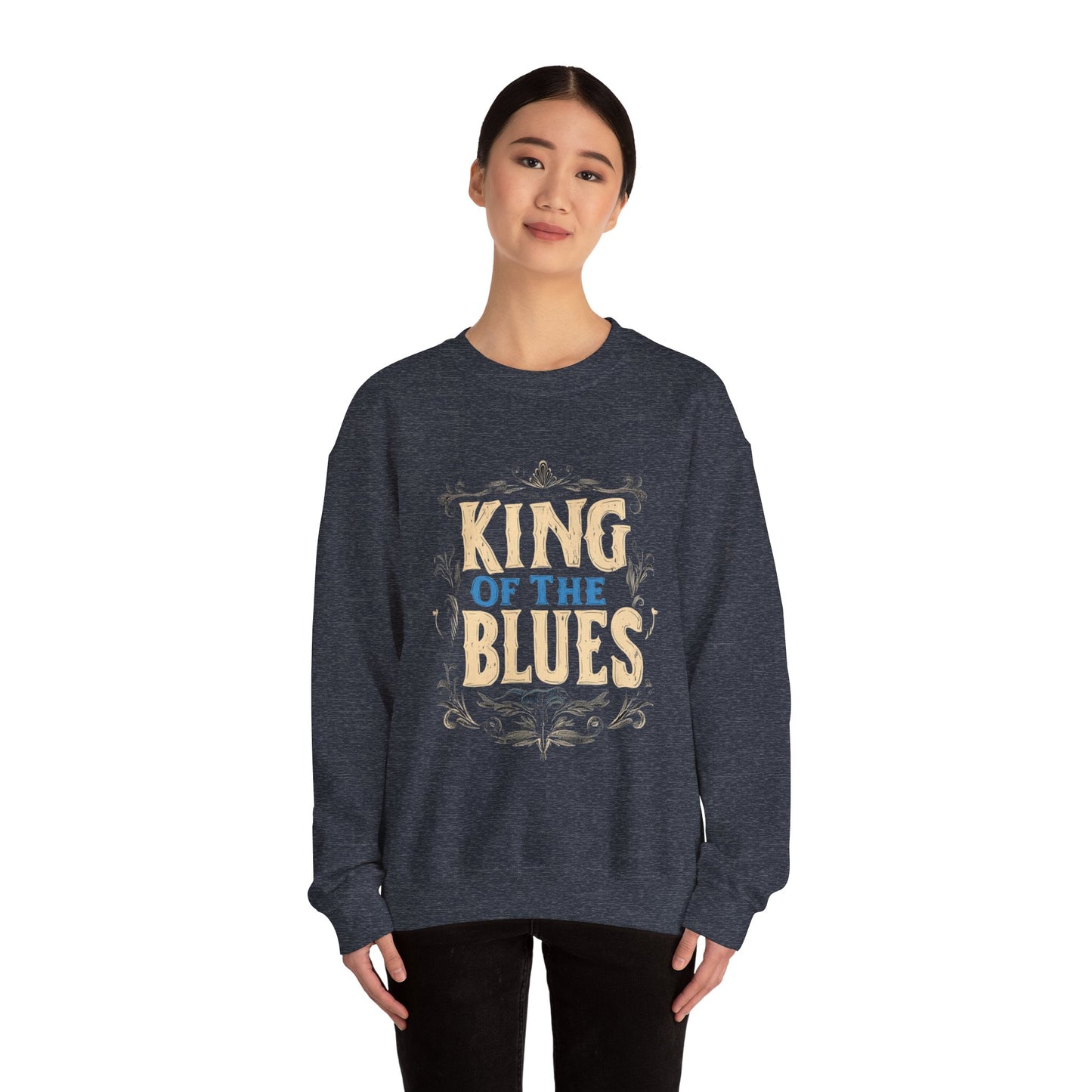 King of the Blues Sweatshirt, Music Nostalgia Crewneck, Rhythm and Blues Jumper, Unisex Band Merch, Blues Music Apparel
