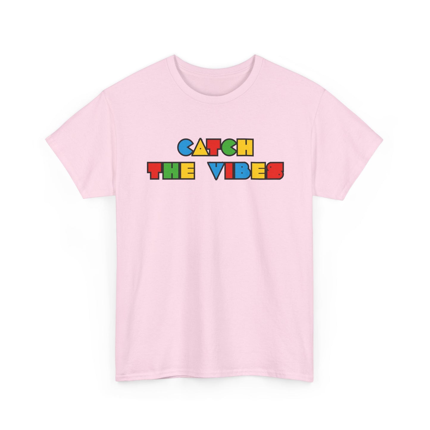 Gen-z Slang, 'Catch the Vibes' Unisex Cotton Tee, Retro Aesthetic T-Shirt, Casual Wear, Gift for Friends, Music Fest Shirt, Summer Style