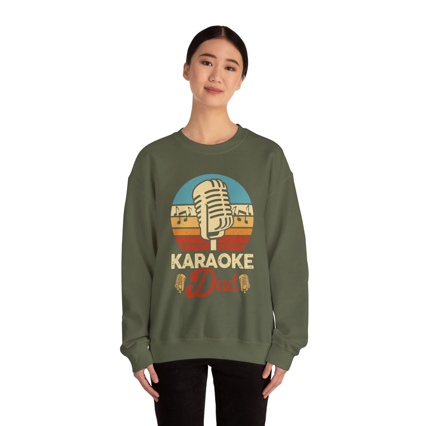 Karaoke Vibe Crewneck Sweatshirt, Generational Nostalgia, Karaoke Mom and Dad, Unisex Jumper, Music Lover Gift, Retro Sweatshirt, Family Fun