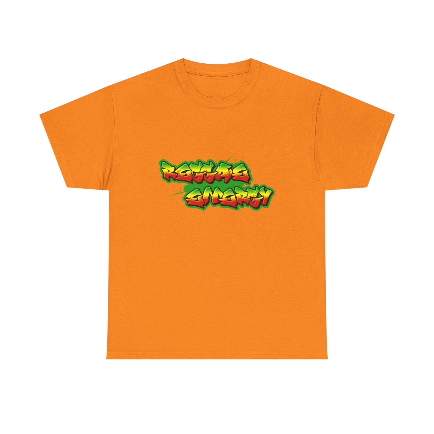 Music Nostalgia Reggae Energy Unisex Cotton Tee, Graffiti Style Design Graphic Tee, Artistic Typography Top