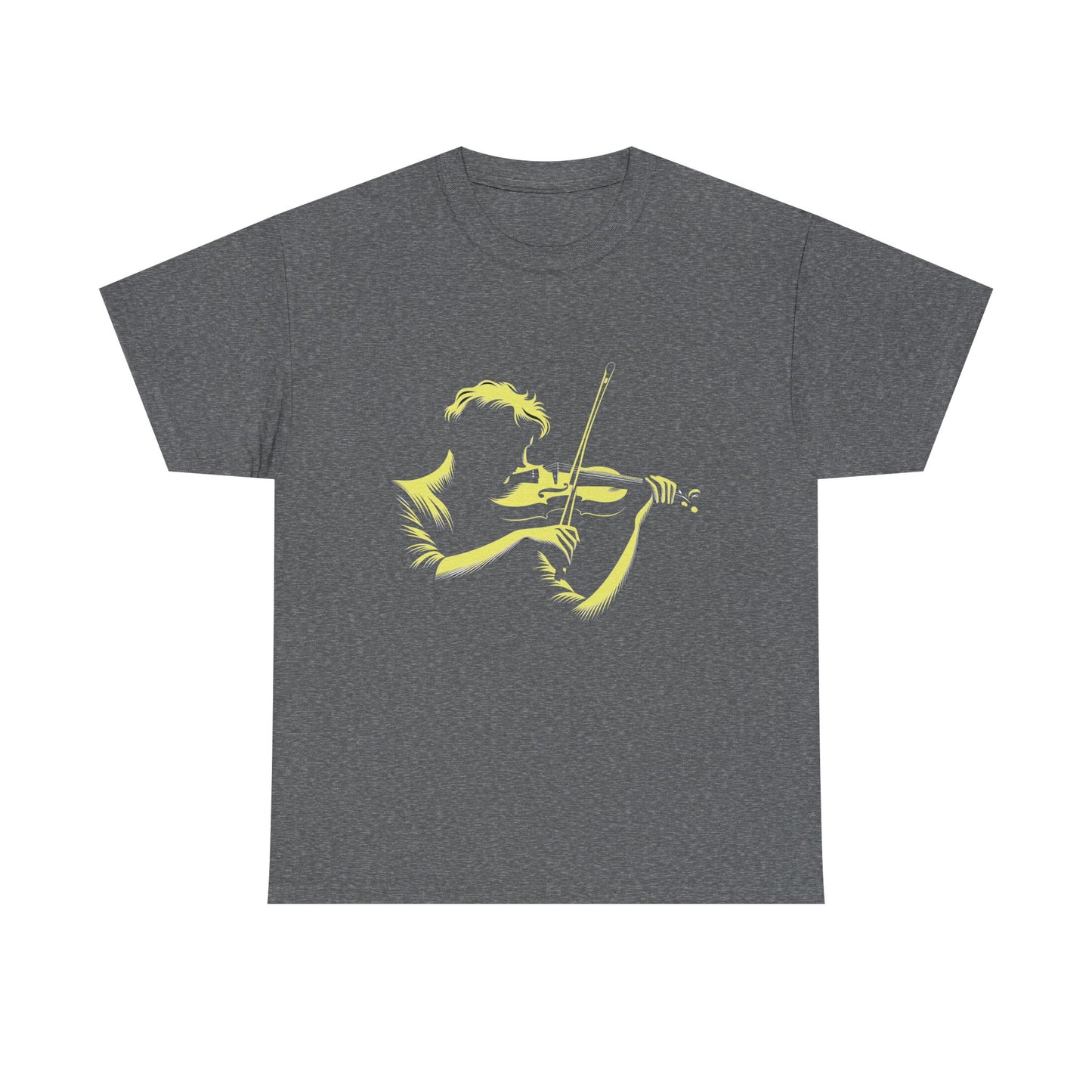 Music Nostalgia Aspiring Violinist Unisex Cotton Tee, Perfect Top As A Christmas Gift For Motivated Young Musicians