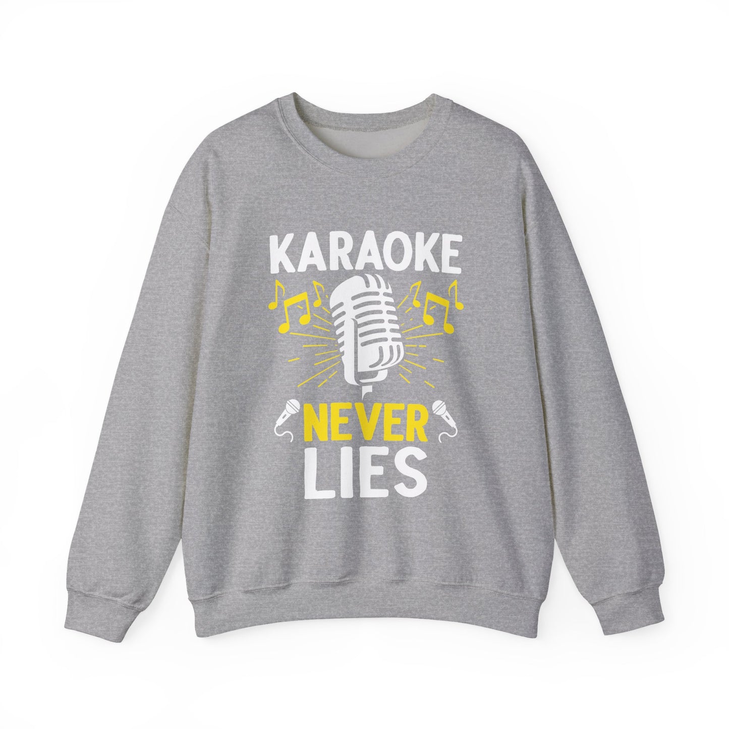 Karaoke Vibe Sweatshirt, Sing-Along Nostalgia Jumper, Music Party Pullover, Karaoke Never Lies Crewneck, Funny Singing Gift