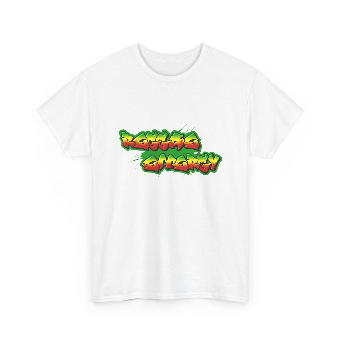 Music Nostalgia Reggae Energy Unisex Cotton Tee, Graffiti Style Design Graphic Tee, Artistic Typography Top