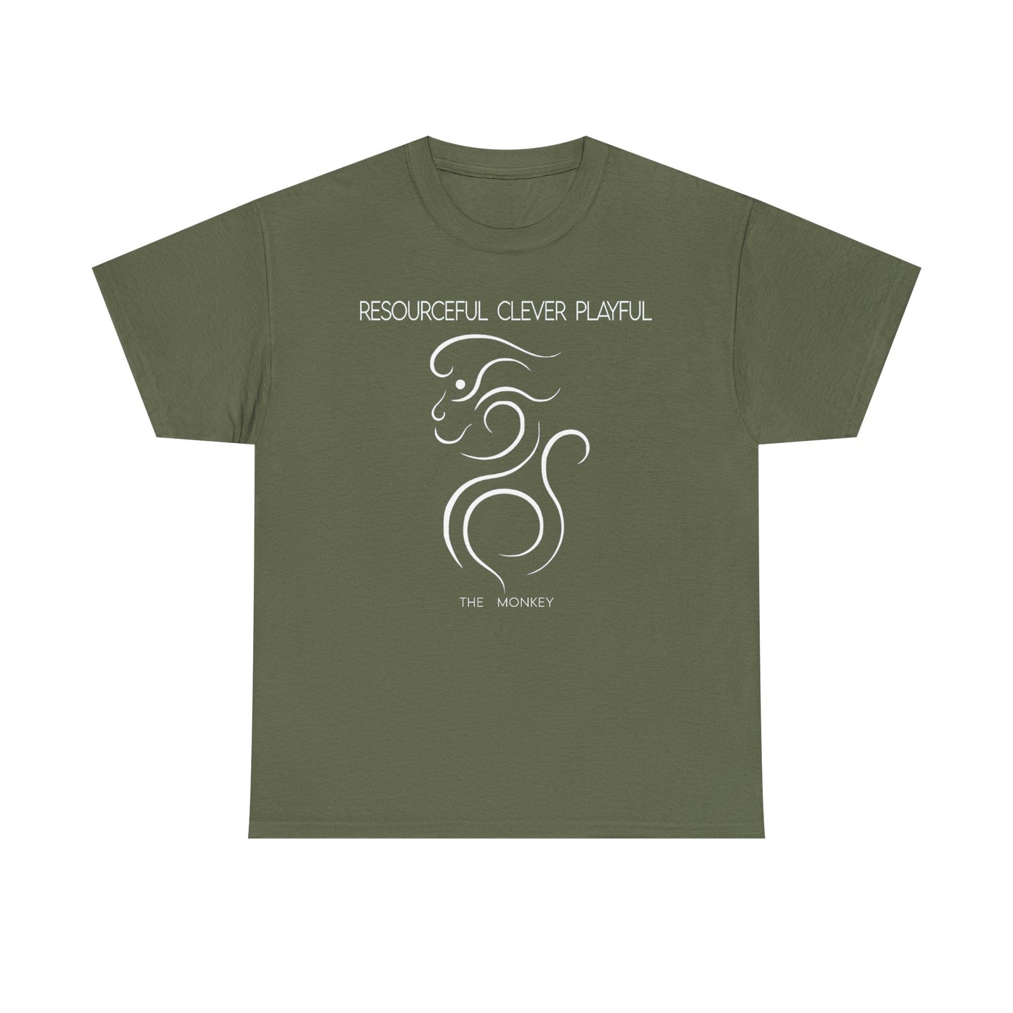 Chinese Zodiac The Monkey Tee, Positive Traits Of People Born On The Years Of Monkey (1968, 1980, 1992, 2004, And 2016), Clever And Playful