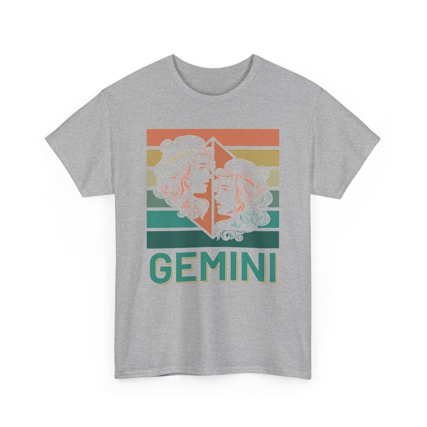 Gemini Zodiac Unisex Cotton Tee, Astrology Gift, Birthday Shirt, Horoscope Tee, Astrology Apparel, Summer Fashion, Retro Design, Vintage