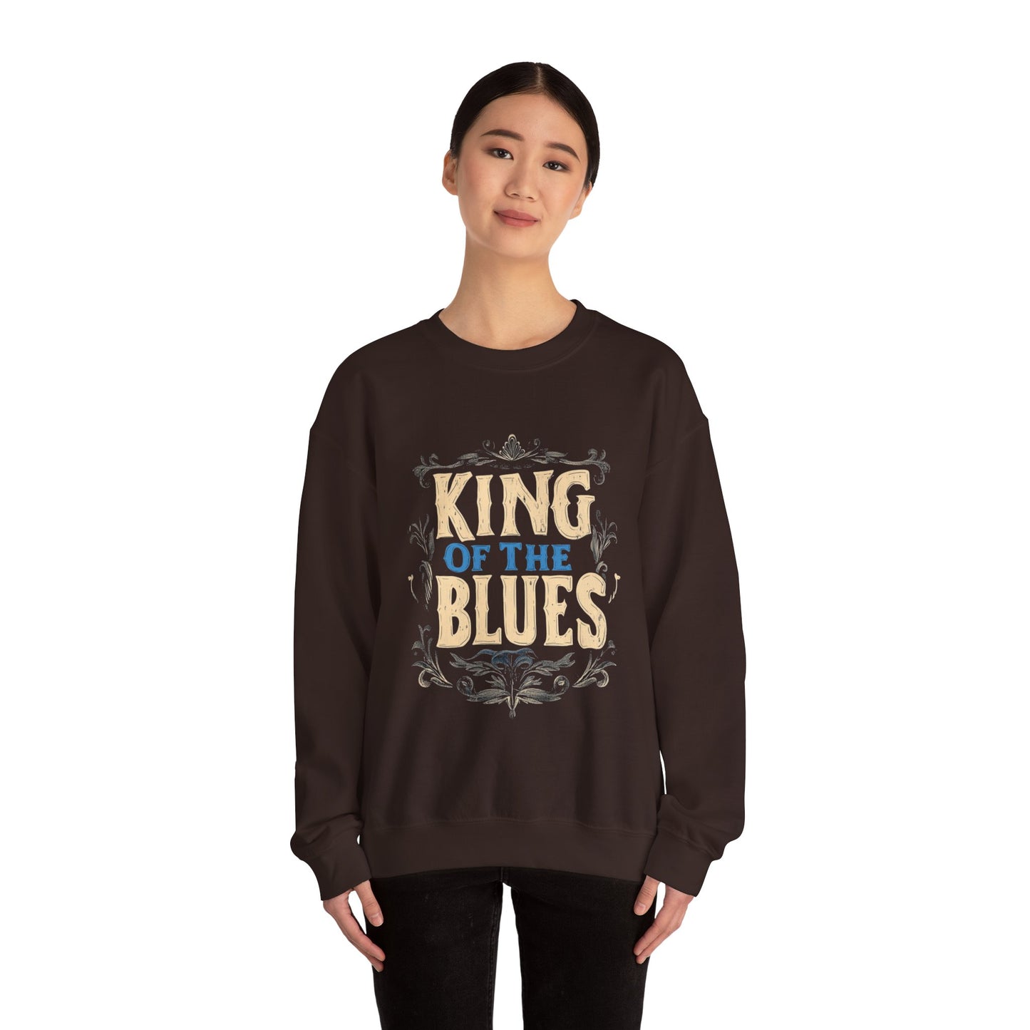 King of the Blues Sweatshirt, Music Nostalgia Crewneck, Rhythm and Blues Jumper, Unisex Band Merch, Blues Music Apparel