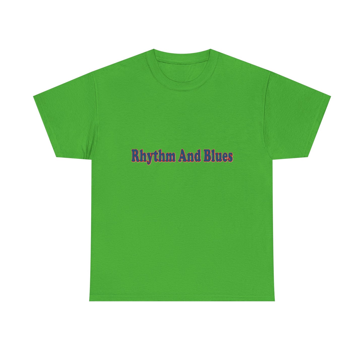 Music Nostalgia Rhythm And Blues Unisex Cotton Shirt, Colorful Boho and Hippie Style Top, Artistic Typographic Design Shirt