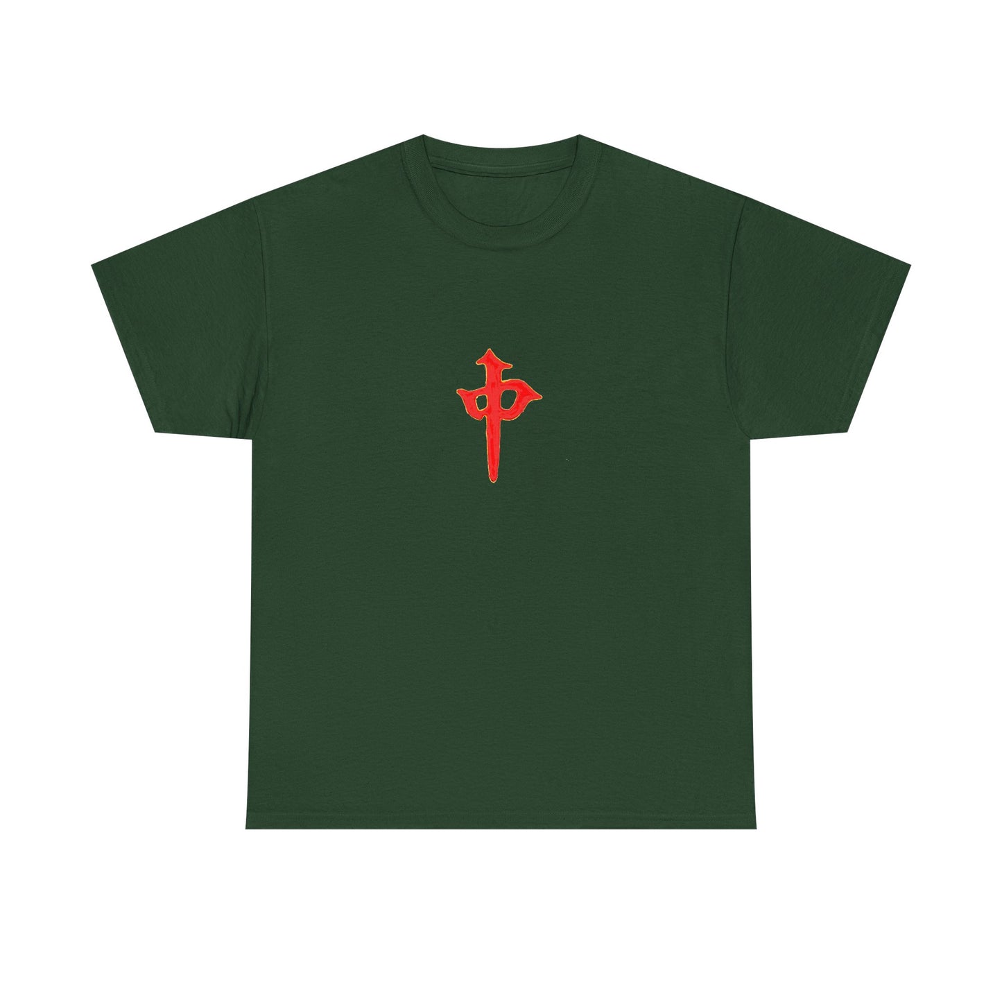 Gambler's Metaphor Mahjong Tile Unisex Cotton Tee, Red Dragon In Chinese Character Shirt, Also Known As Red Arrow Top