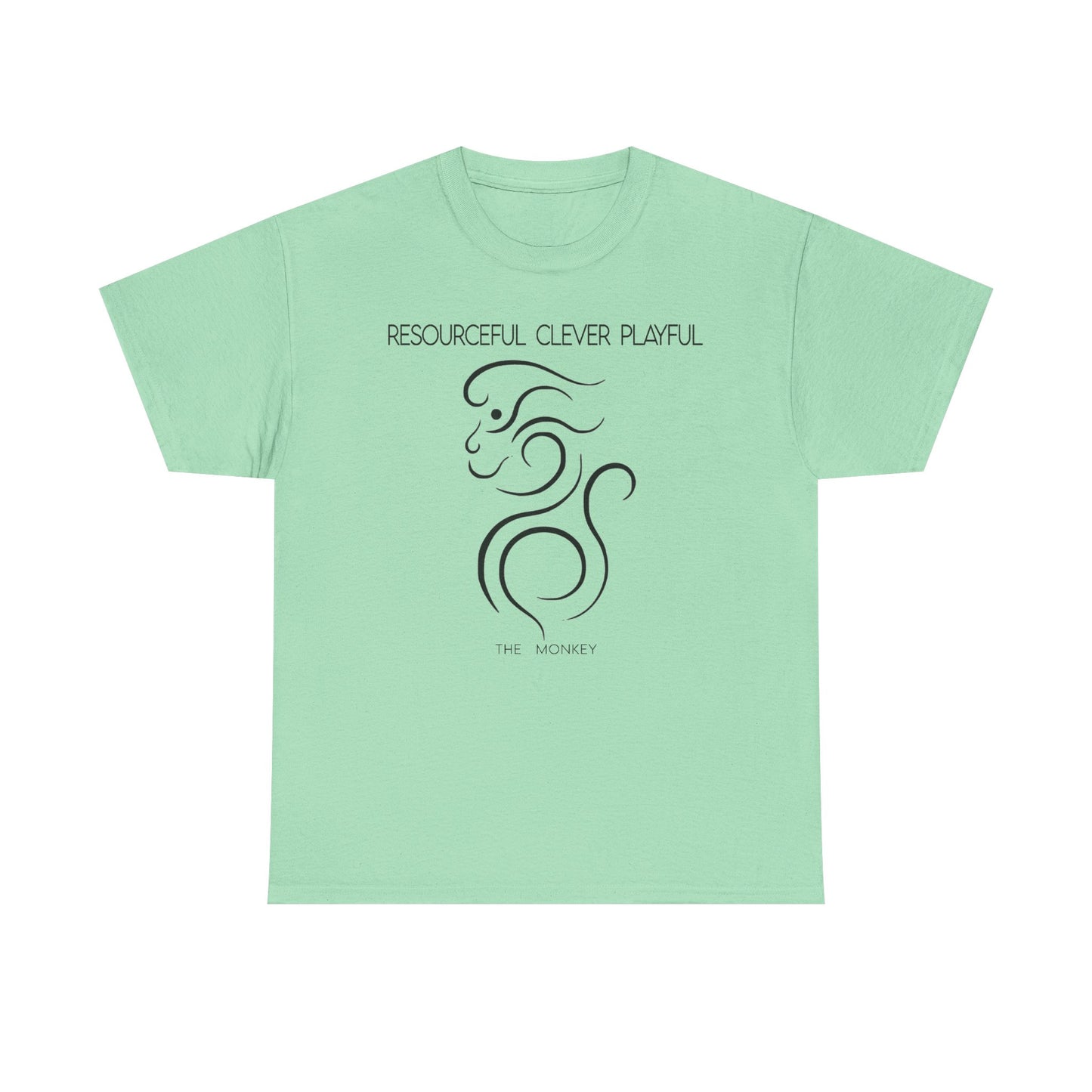 Chinese Zodiac The Monkey Tee, Positive Traits Of People Born On The Years Of Monkey (1968, 1980, 1992, 2004, And 2016), Clever, Resourceful