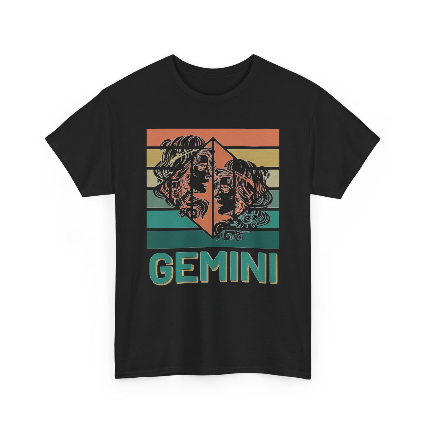 Gemini Zodiac Unisex Cotton Tee, Astrology Gift, Birthday Shirt, Horoscope Tee, Astrology Apparel, Summer Fashion, Retro Design, Vintage