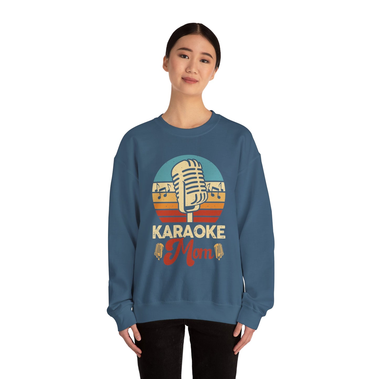 Karaoke Vibe Crewneck Sweatshirt, Generational Nostalgia, Karaoke Mom and Dad, Unisex Jumper, Music Lover Gift, Retro Sweatshirt, Family Fun