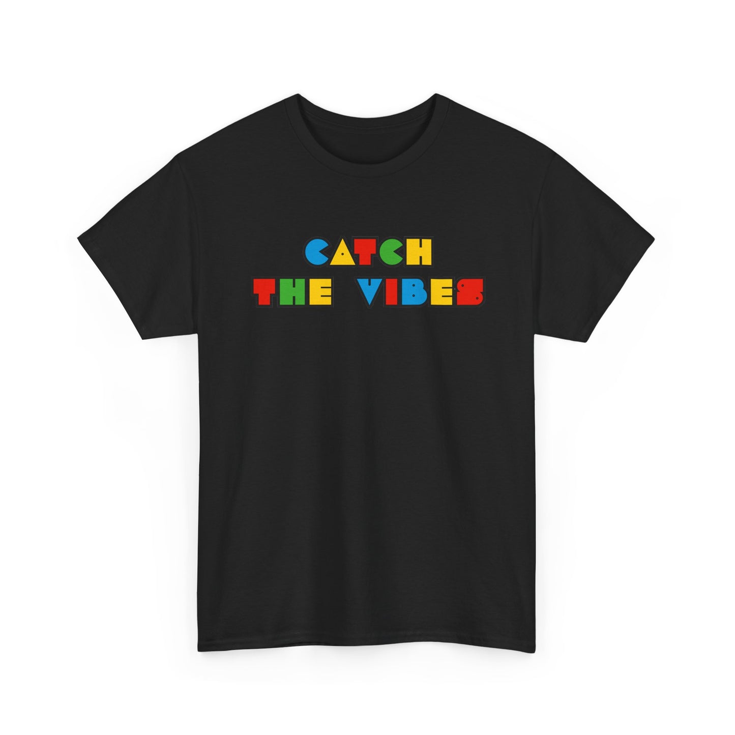 Gen-z Slang, 'Catch the Vibes' Unisex Cotton Tee, Retro Aesthetic T-Shirt, Casual Wear, Gift for Friends, Music Fest Shirt, Summer Style