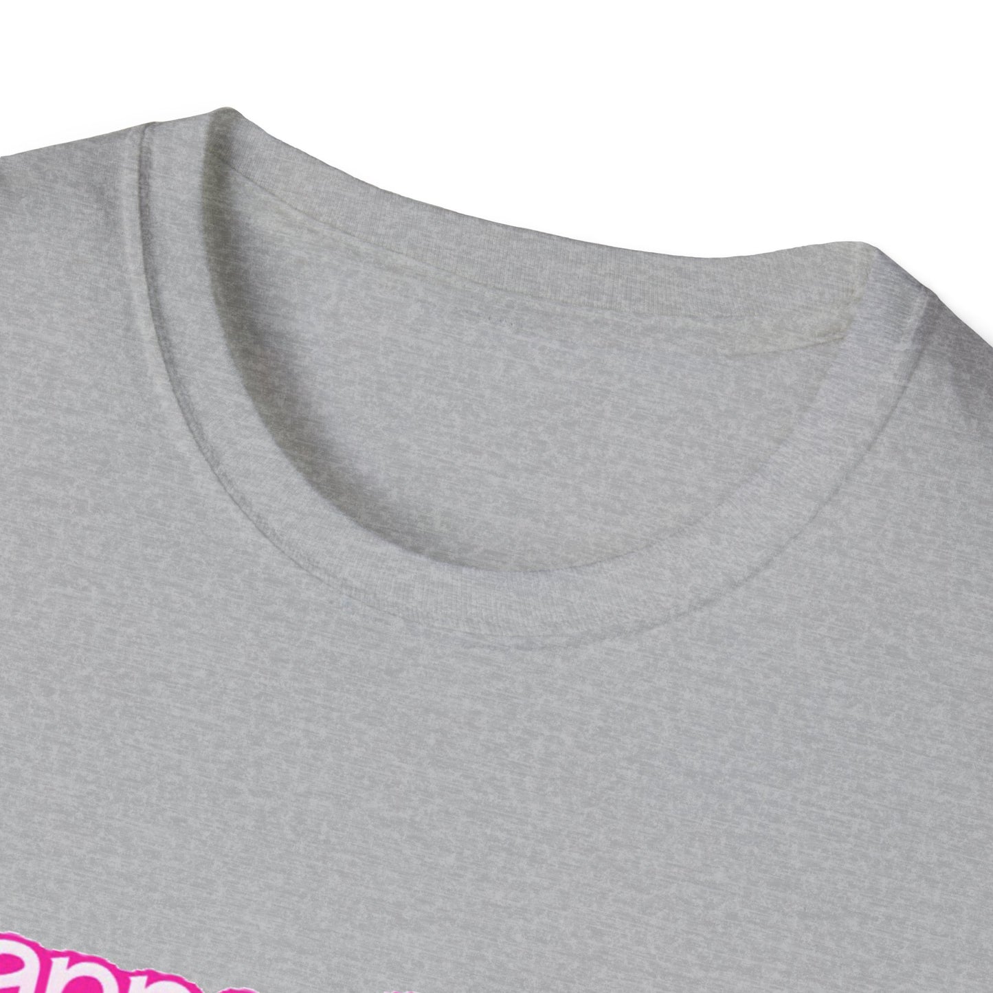 Cute Cat Face Unisex T-Shirt, Wanna Cuddle Provocative Proposition Graphic Tee, Retro Design Soft Pink Text Front Print
