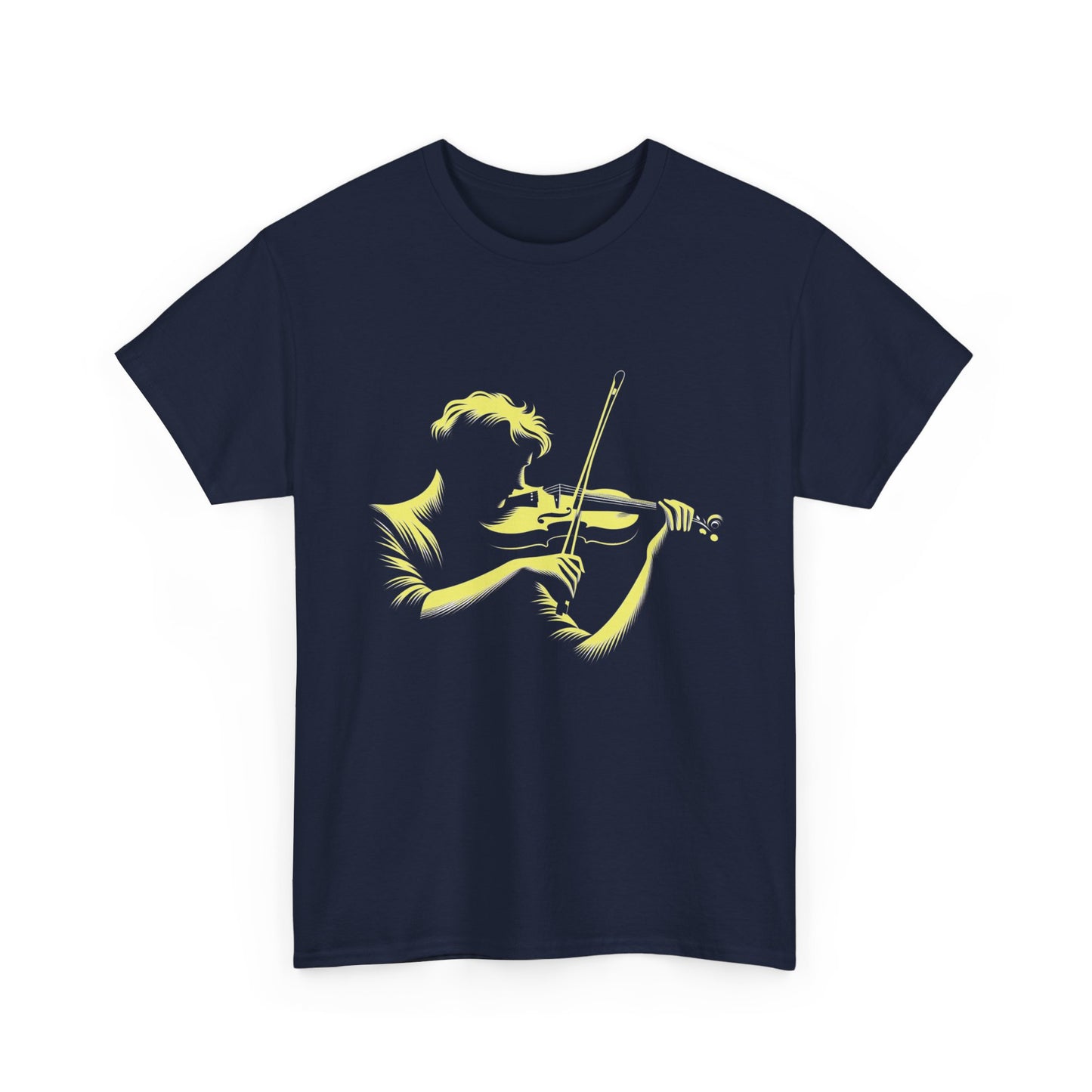 Music Nostalgia Aspiring Violinist Unisex Cotton Tee, Perfect Top As A Christmas Gift For Motivated Young Musicians
