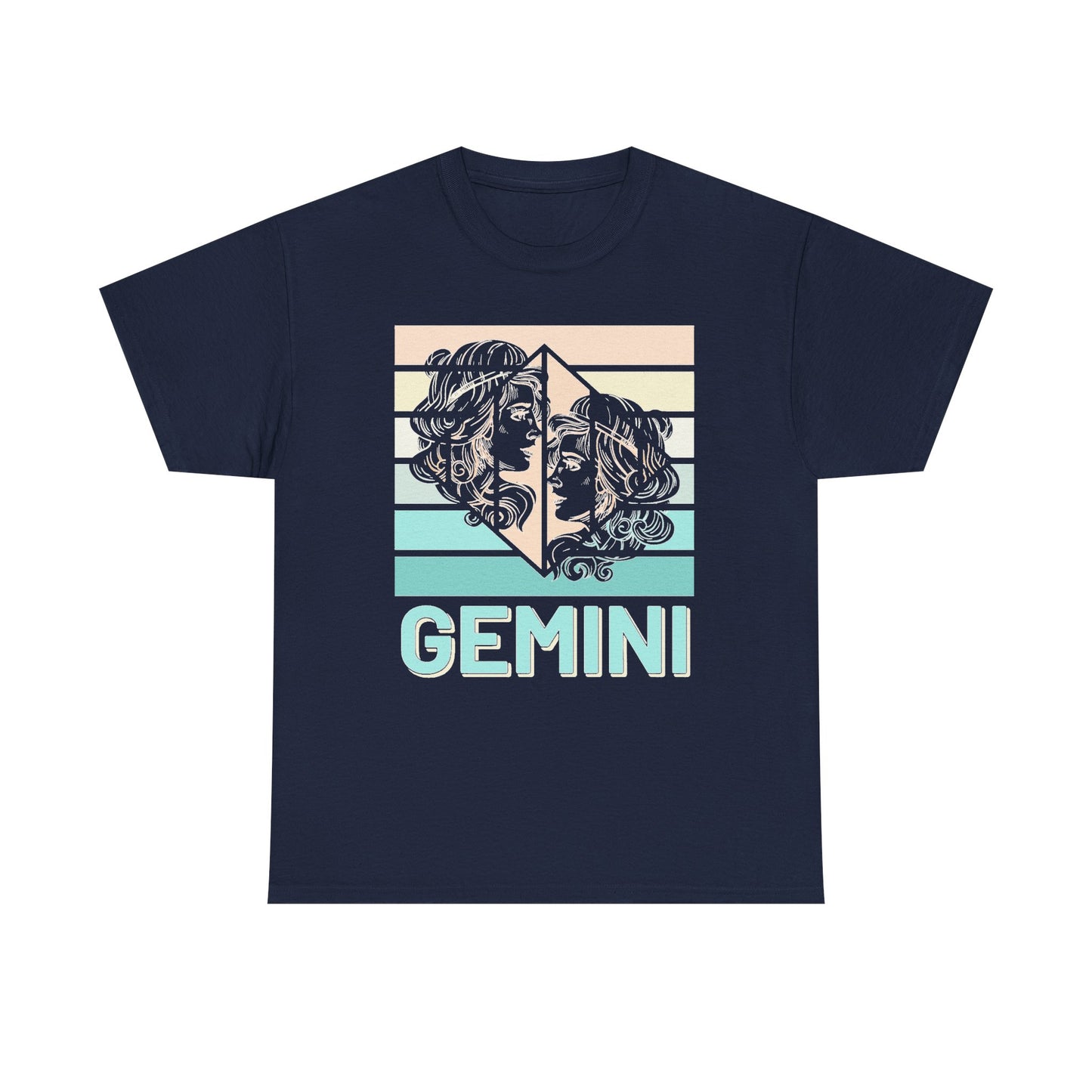 Gemini Zodiac Heavy Cotton Tee, Perfect for Astrology Lovers, Birthday Gifts, Casual Wear, Star Sign Apparel, Vintage Unisex Graphic Tee