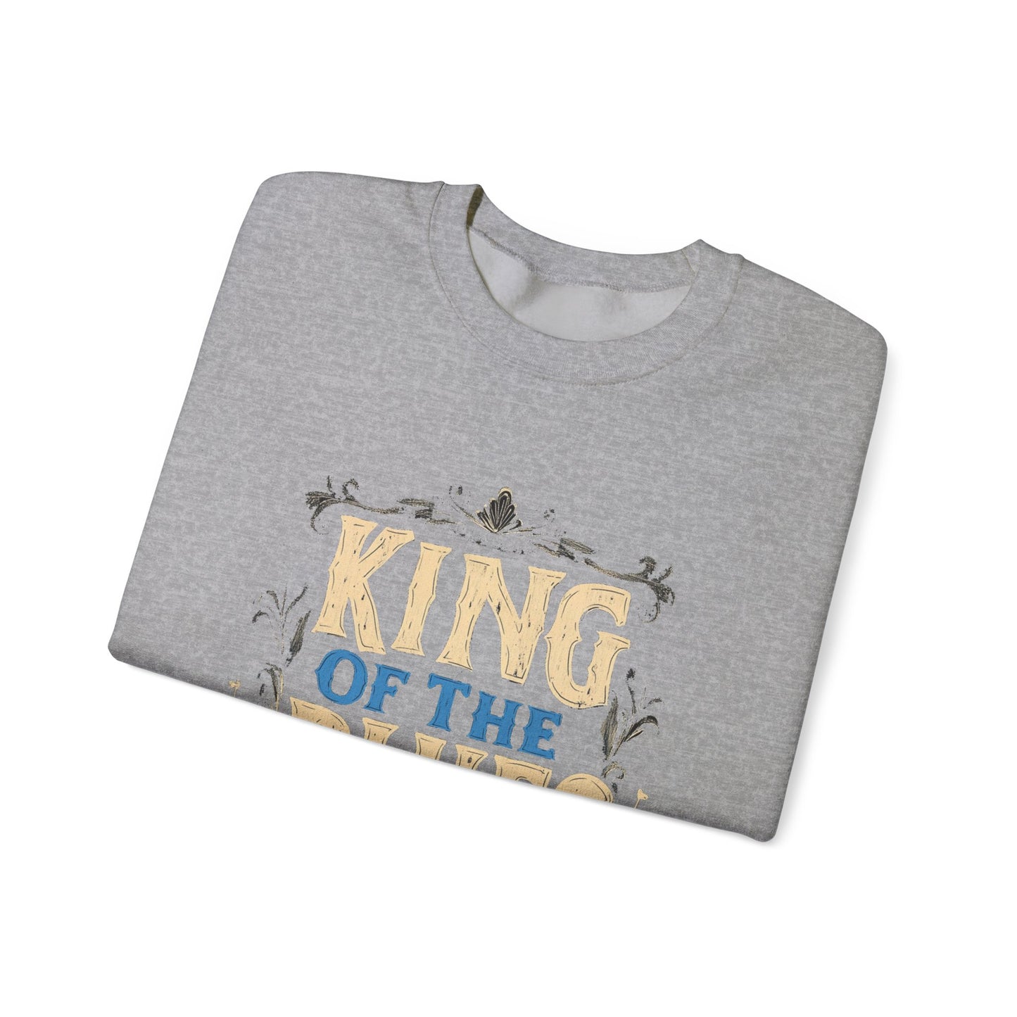 King of the Blues Sweatshirt, Music Nostalgia Crewneck, Rhythm and Blues Jumper, Unisex Band Merch, Blues Music Apparel