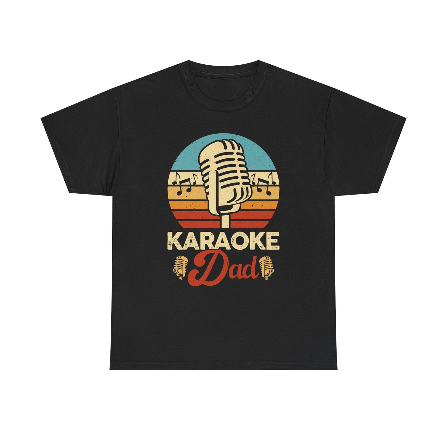 Karaoke Vibe, Karaoke Dad Tee, Unisex Heavy Cotton Shirt for Music Lovers, Father's Day Gift, Family Gatherings, Music Lovers, Casual Wear
