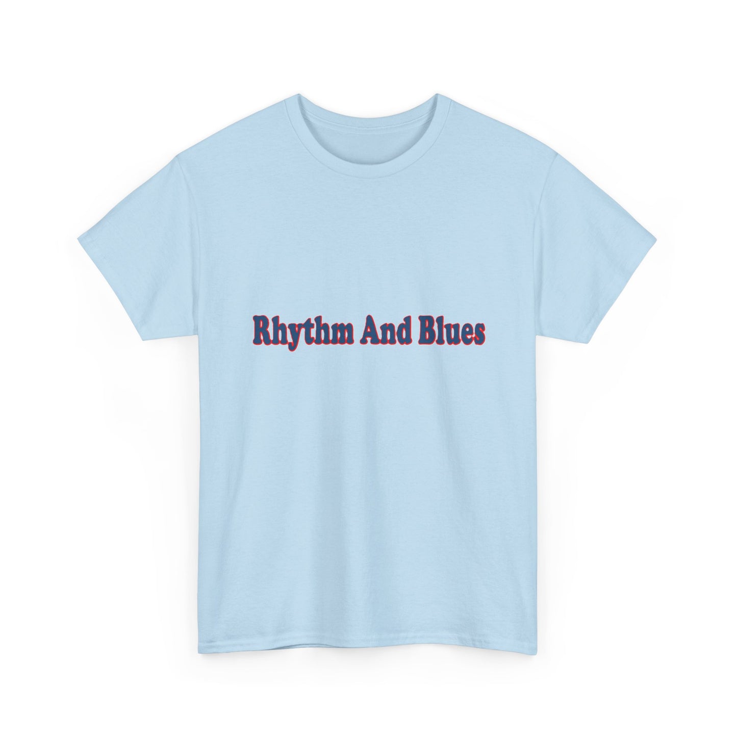 Music Nostalgia Rhythm And Blues Unisex Cotton Shirt, Colorful Boho and Hippie Style Top, Artistic Typographic Design Shirt