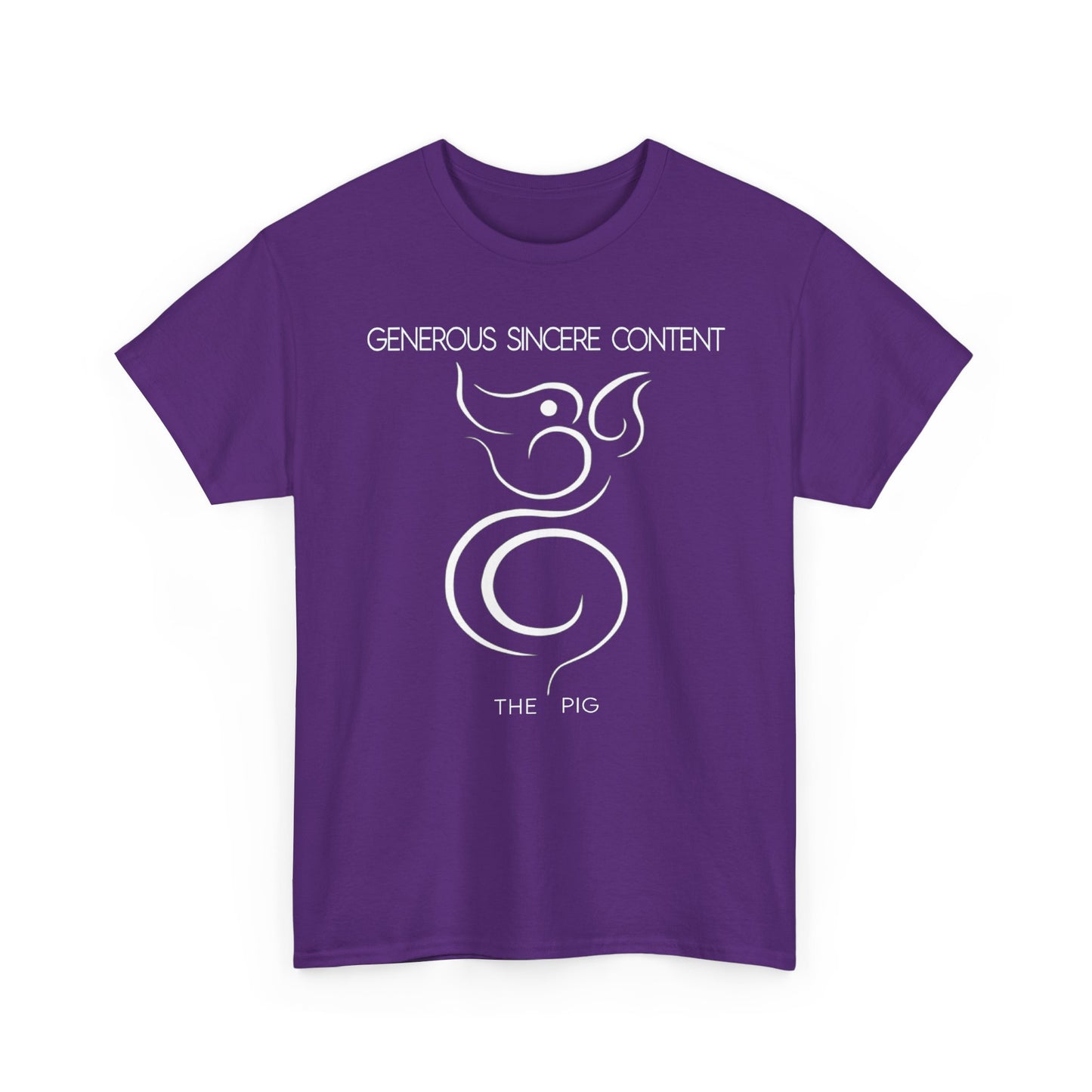Chinese Zodiac The Pig Tee , Positive Traits Of People Born On The Years Of The Pig (1959, 1971, 1983, 1995, And 2007), Generous And Content
