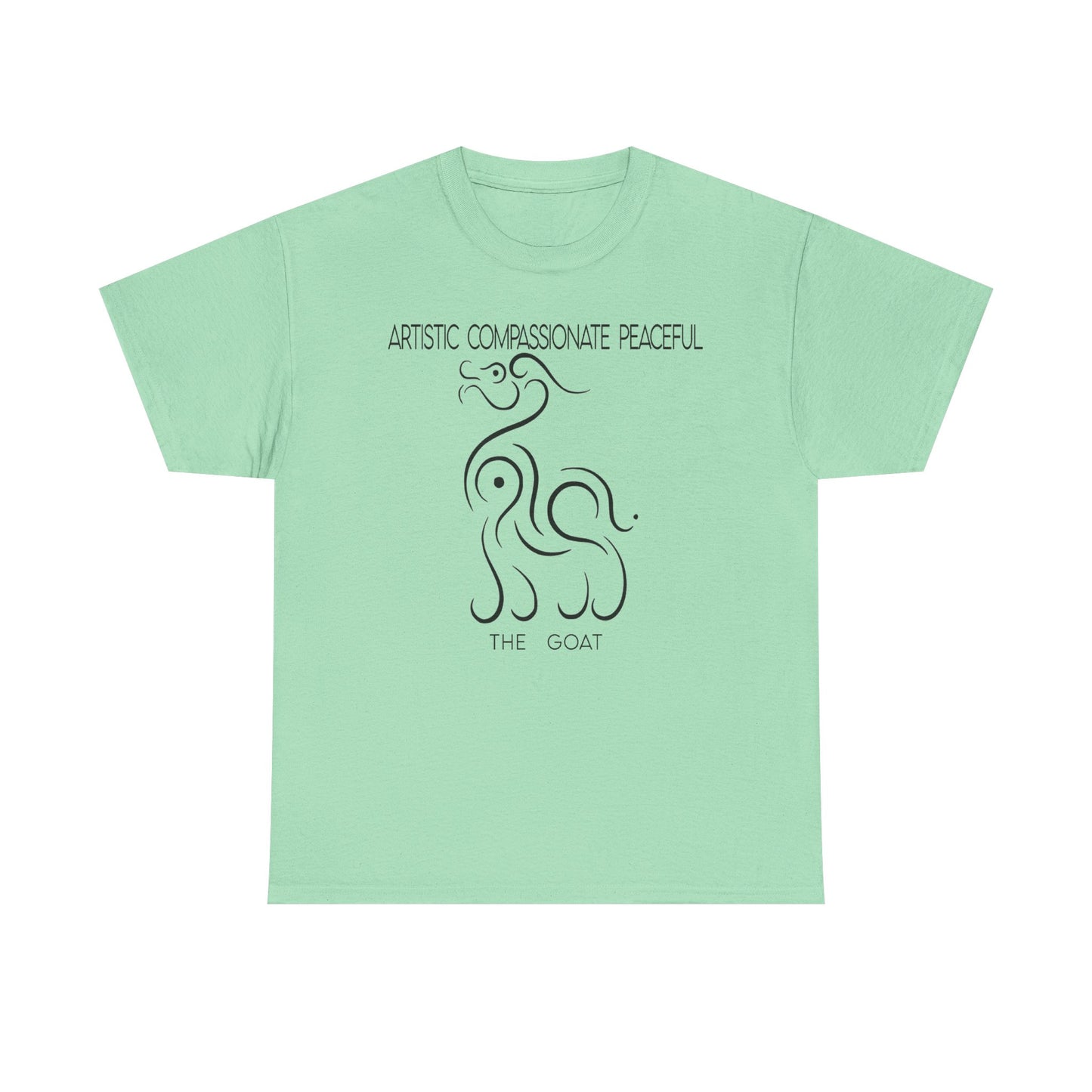 Chinese Zodiac The Goat Tee, Positive Traits Of People Born On The Years Of Goat (1969, 1979, 1991, 2003, And 2015), Artistic And Peaceful