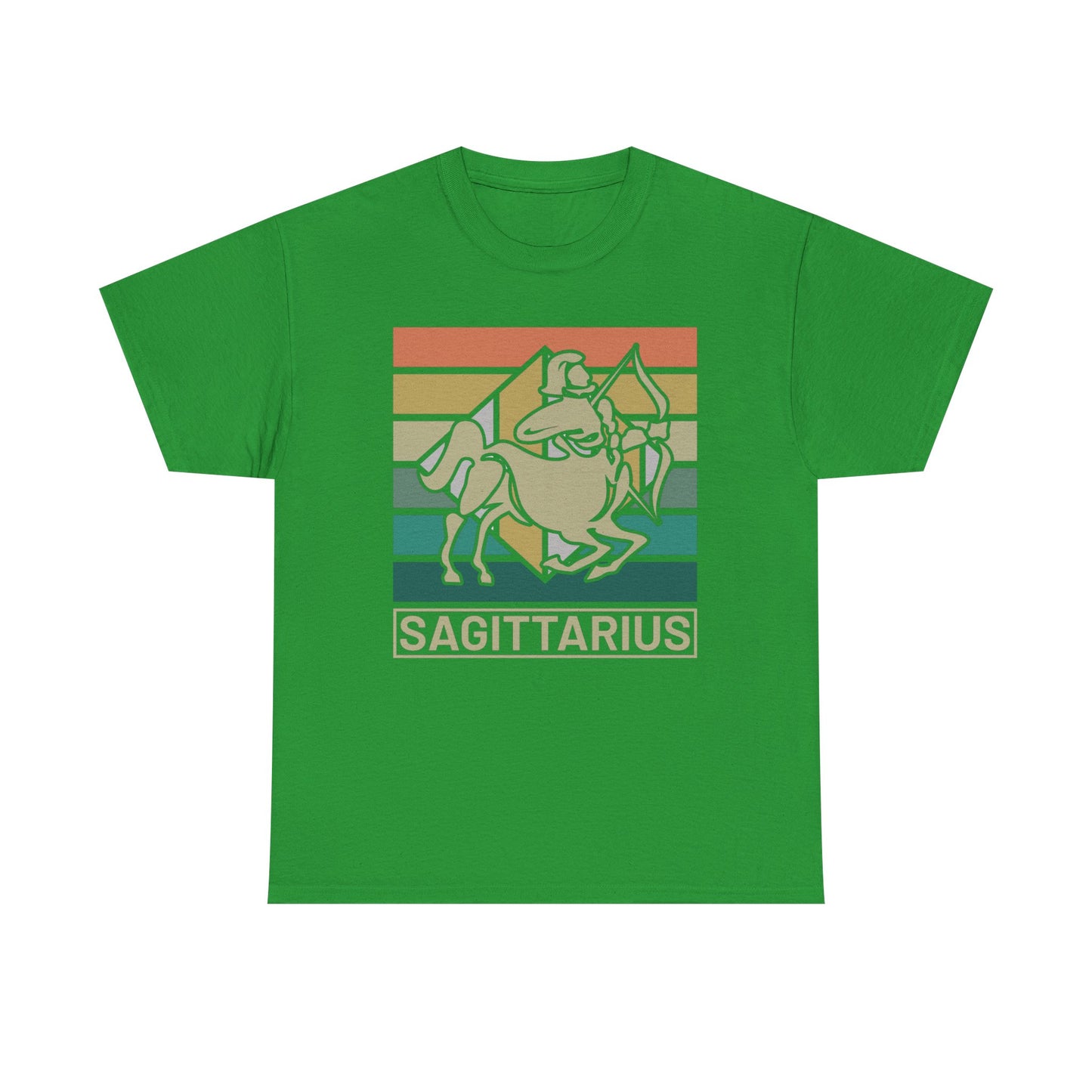 Horoscope Sagittarius Graphic Tee, Unisex Heavy Cotton Shirt, Zodiac Apparel, Astrology Gift, Casual Wear, Vintage Style, Retro Design