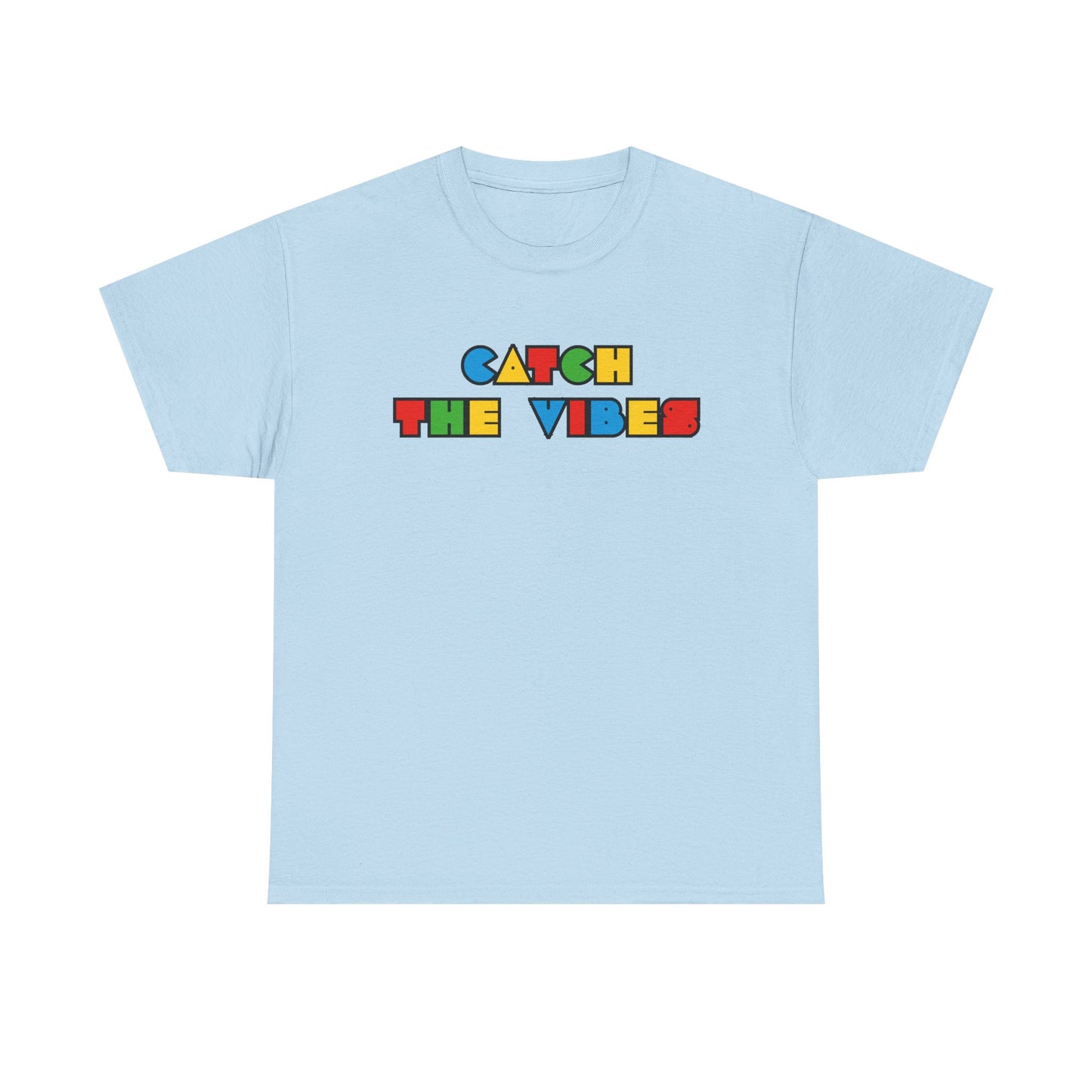 Gen-z Slang, 'Catch the Vibes' Unisex Cotton Tee, Retro Aesthetic T-Shirt, Casual Wear, Gift for Friends, Music Fest Shirt, Summer Style