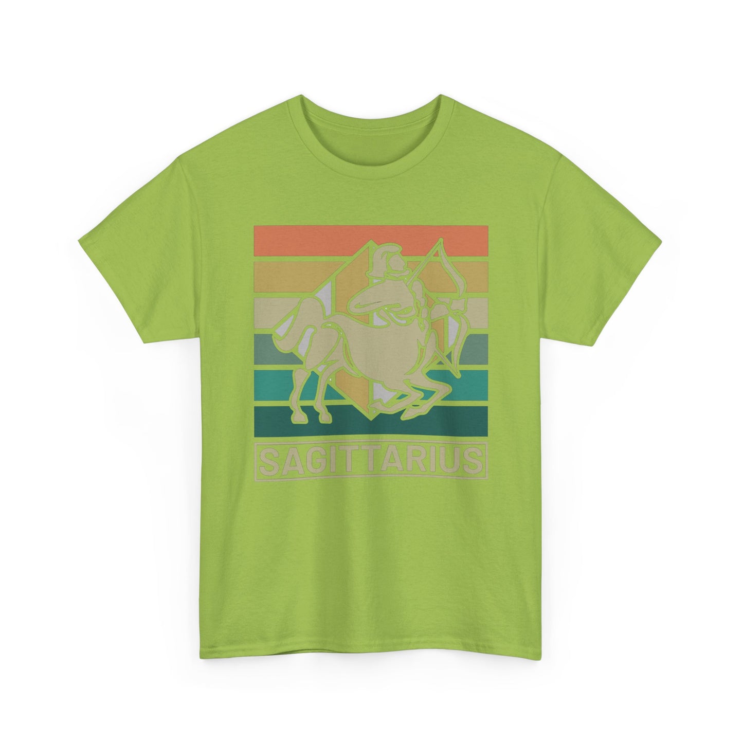 Horoscope Sagittarius Graphic Tee, Unisex Heavy Cotton Shirt, Zodiac Apparel, Astrology Gift, Casual Wear, Vintage Style, Retro Design