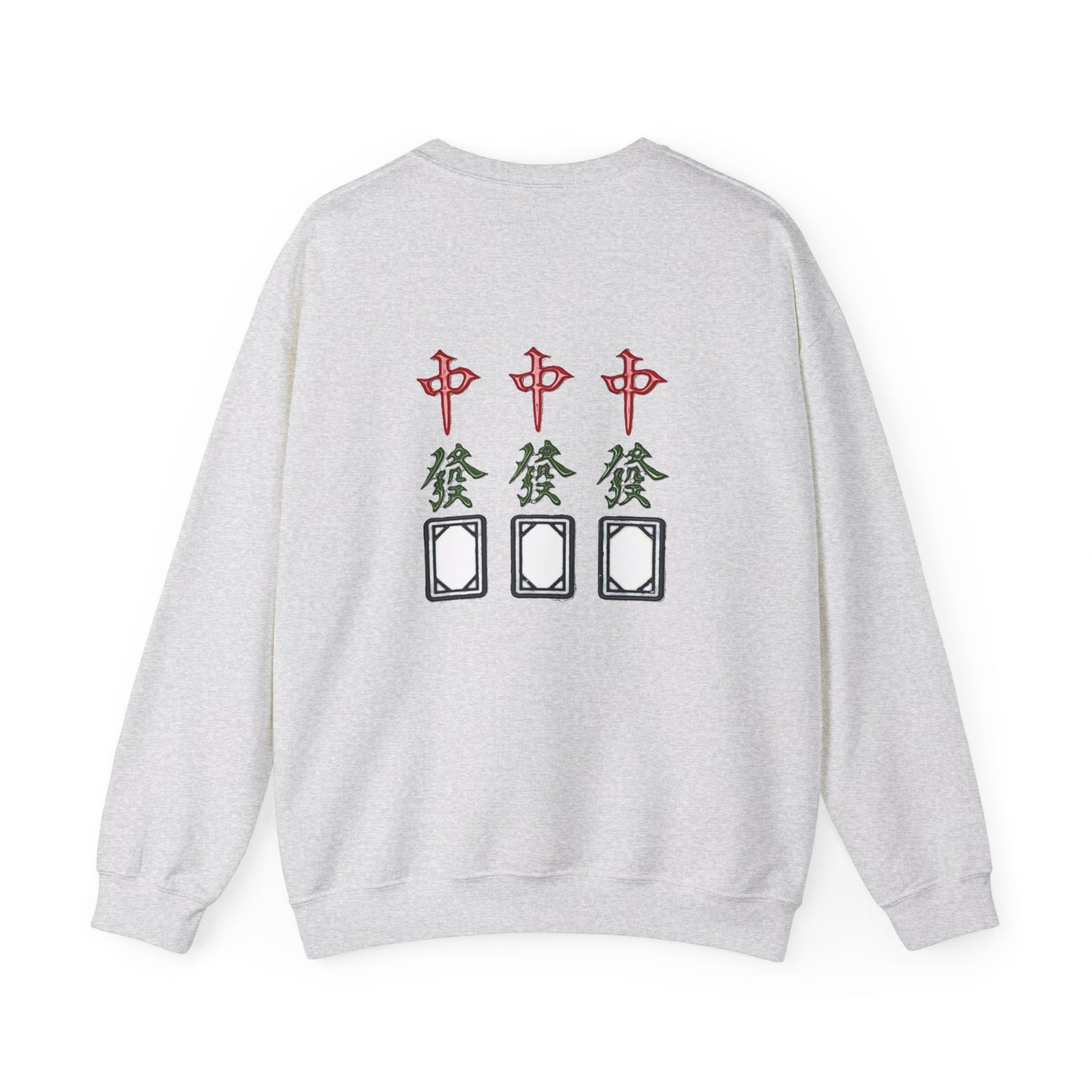 Gambler's Metaphor Mahjong Tiles Unisex Sweatshirt, Dragon Winds Dice Design, Mahjong Enthusiast Gift, Cozy Jumper, Gamer Apparel