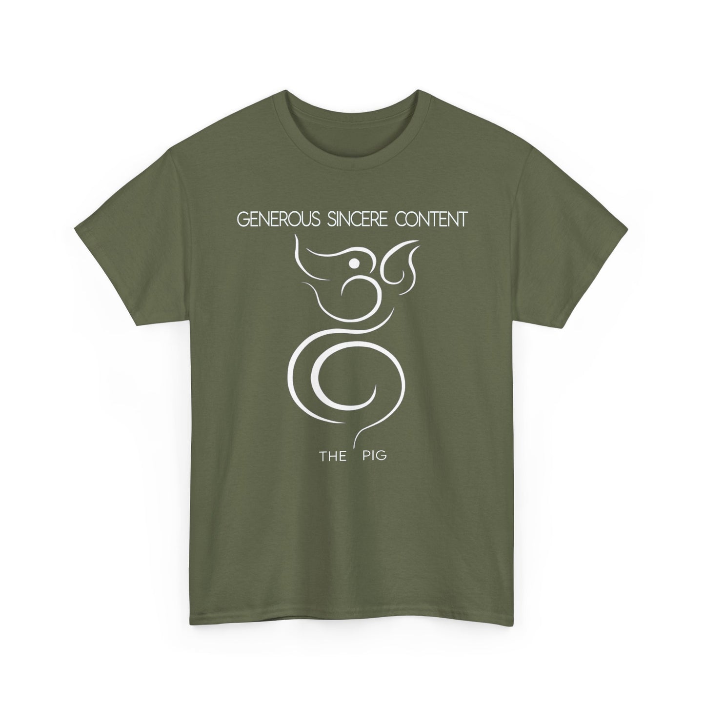 Chinese Zodiac The Pig Tee , Positive Traits Of People Born On The Years Of The Pig (1959, 1971, 1983, 1995, And 2007), Generous And Content